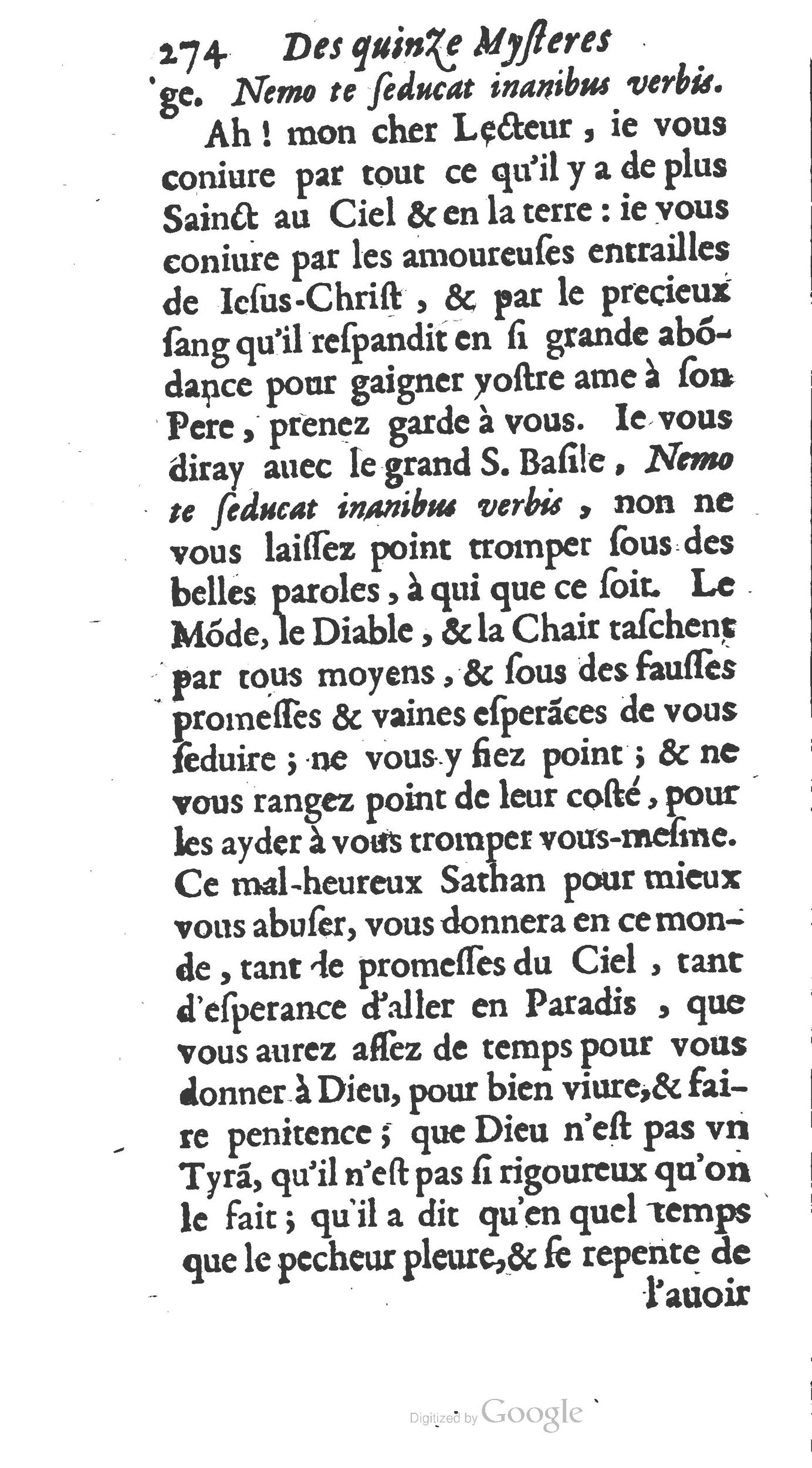 1654 - Antoine Jullieron - Trésor inestimable de Saint-Joseph - BM Lyon