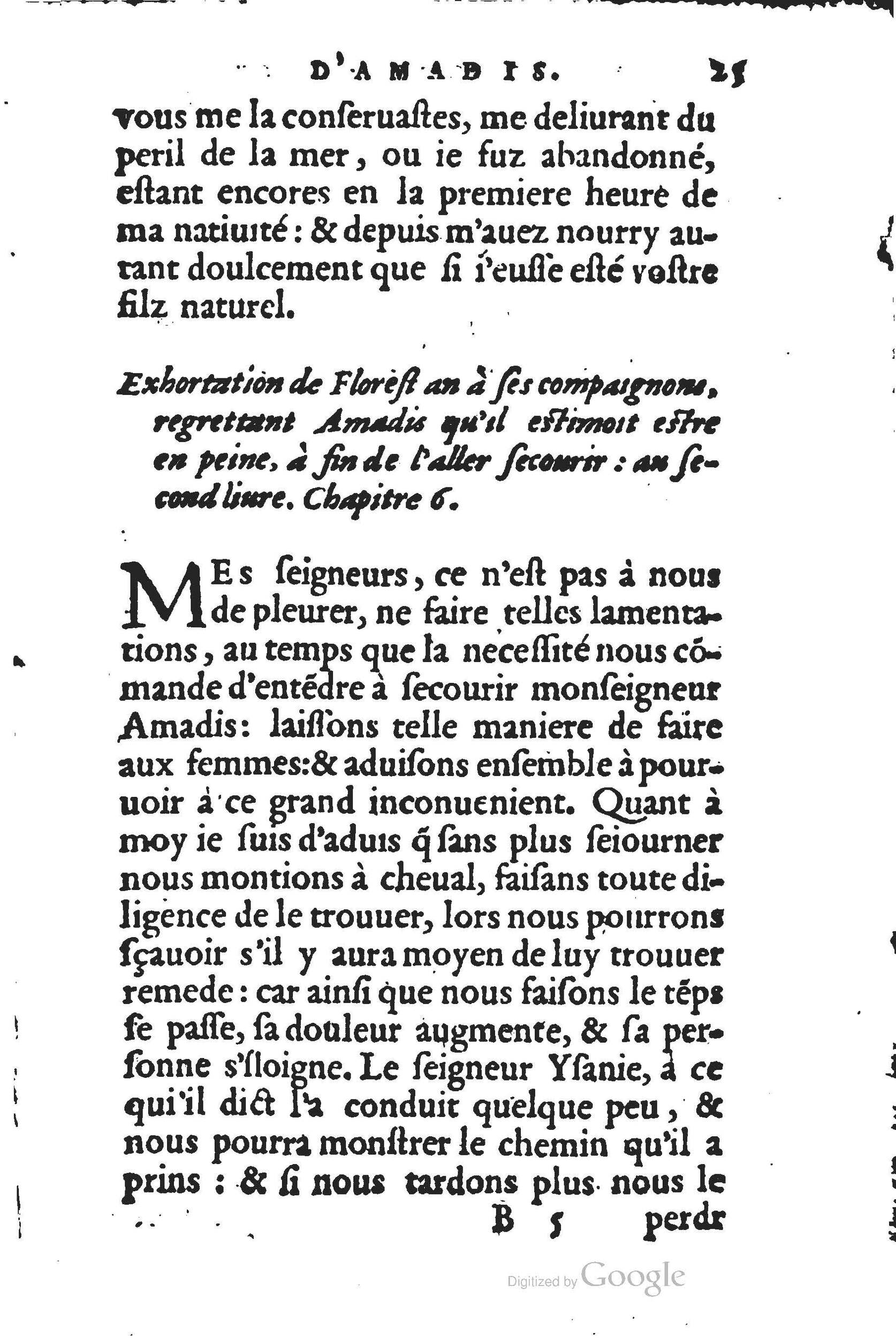 1560 - Jean d’Ogerolles et Gabriel Cotier Lyon - Trésor des Amadis - BSB Munich