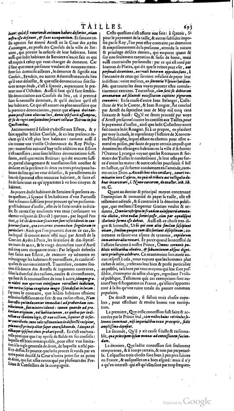 1629 - Veuve Nicolas Buon - Trésor du droit français (21754 T. 3) - BM Lyon
