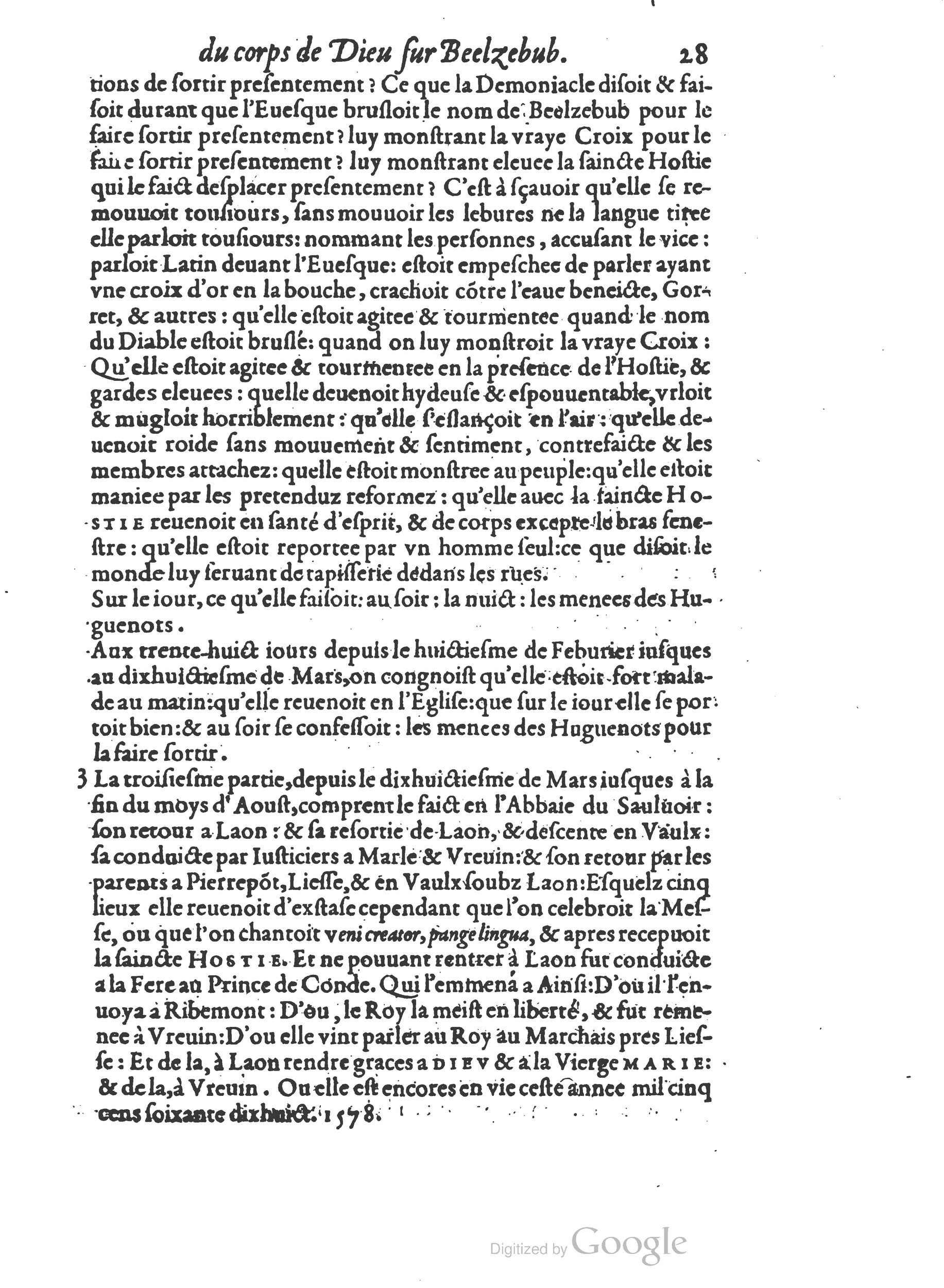 1578 - Nicolas Chesneau - Trésor et entière histoire de la triomphante victoire du corps de Dieu sur l’esprit malin - British Library 1578 - Nicolas Chesneau - Trésor et entière histoire de la triomphante victoire du corps de Dieu sur l’esprit malin - British Library