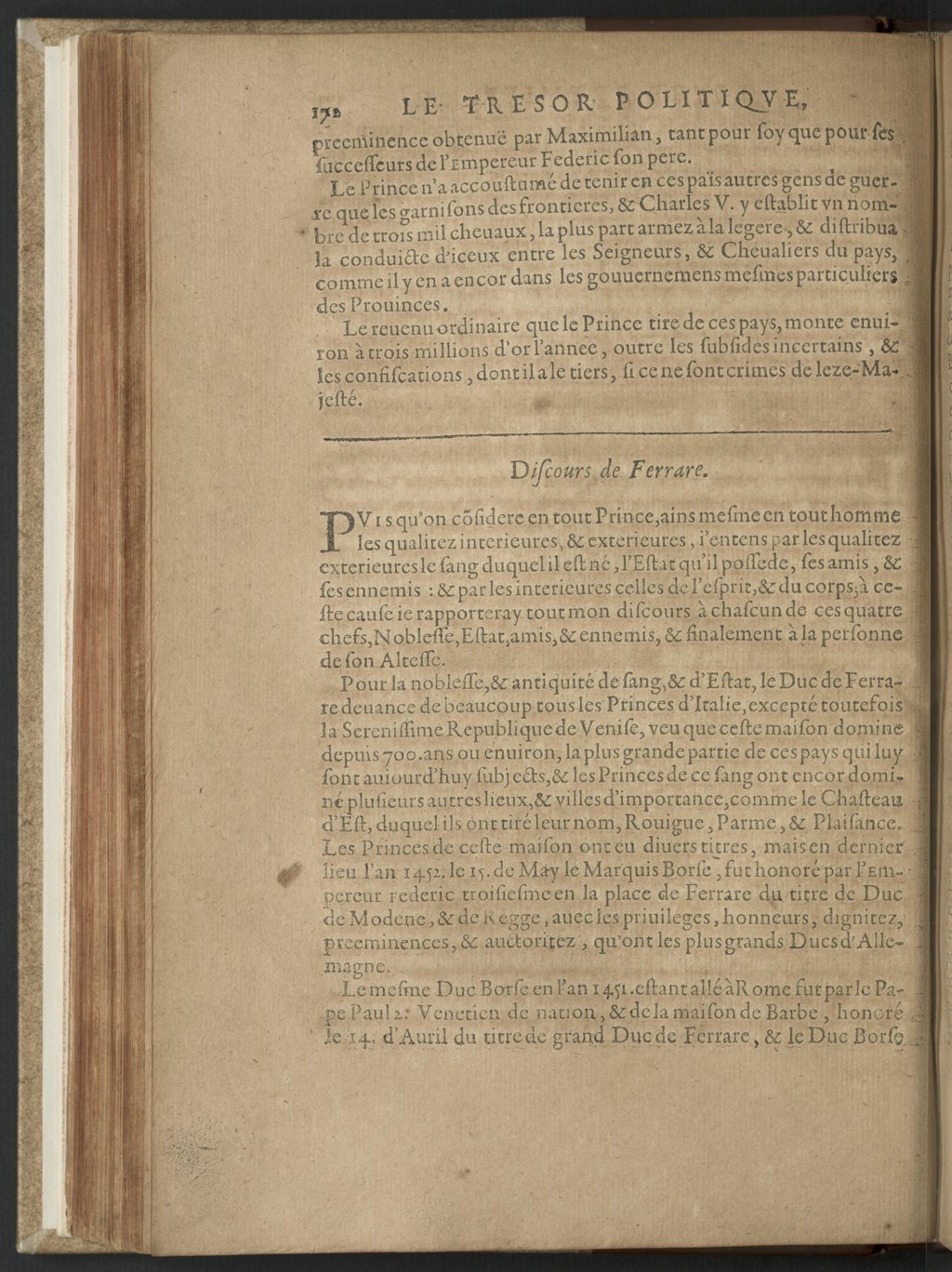 1608 - Nicolas Du Fossé - Trésor politique - BnF Tolbiac