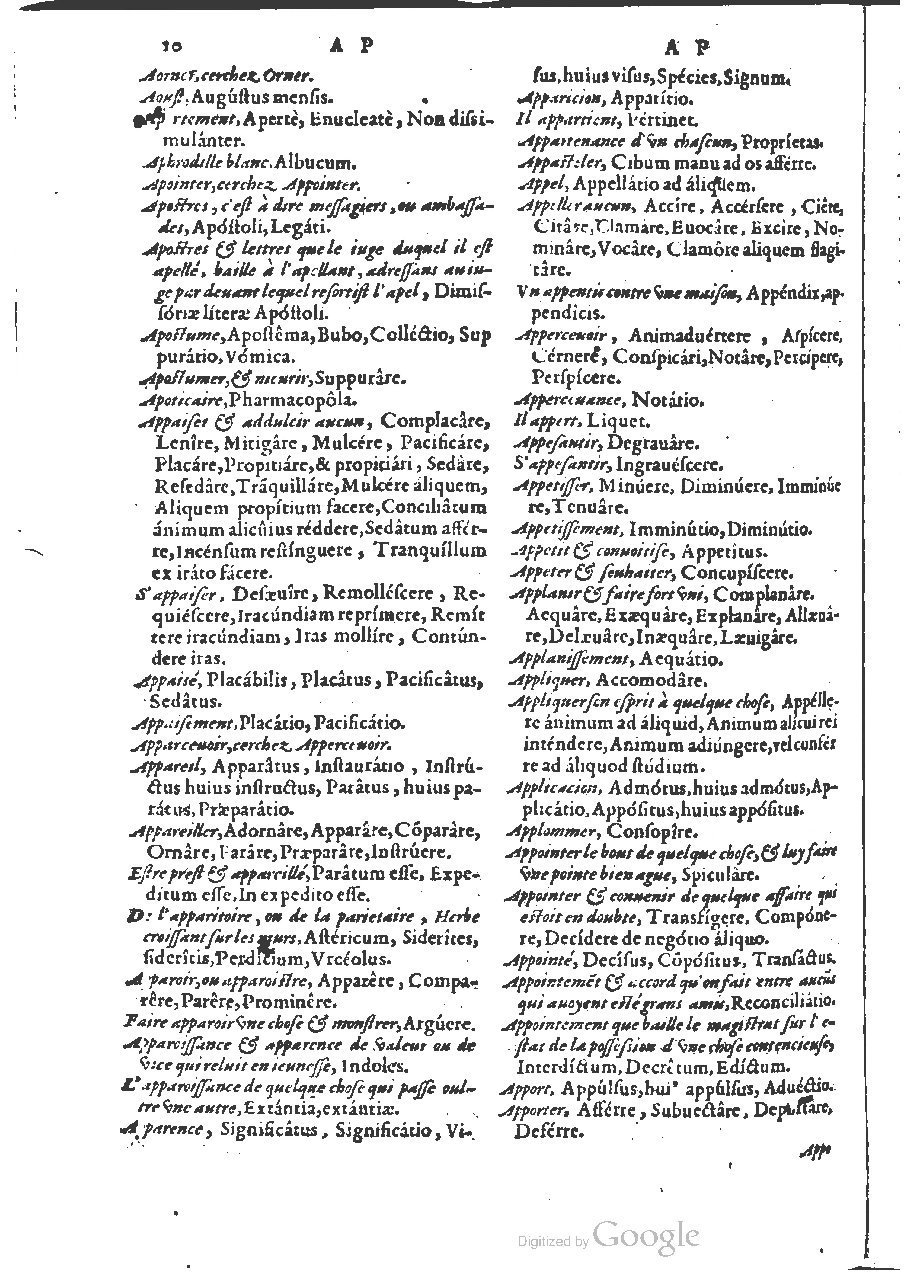 1564 - Henri Hylaire et Louis Cloquemin - Trésor des mots et traits français - BSB Munich