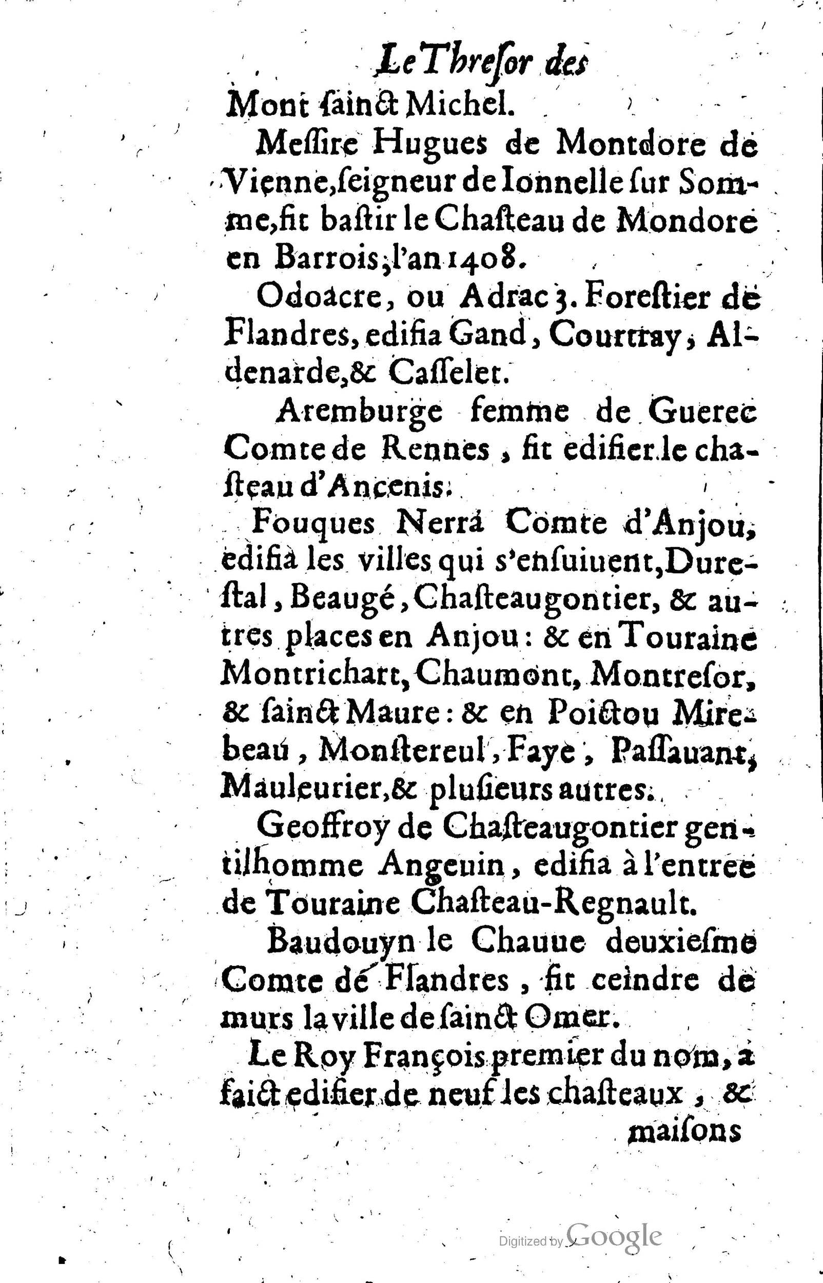 1619 - Jean Corrozet - Trésor des histoires de France - Anvers Musée Plantin-Moretus