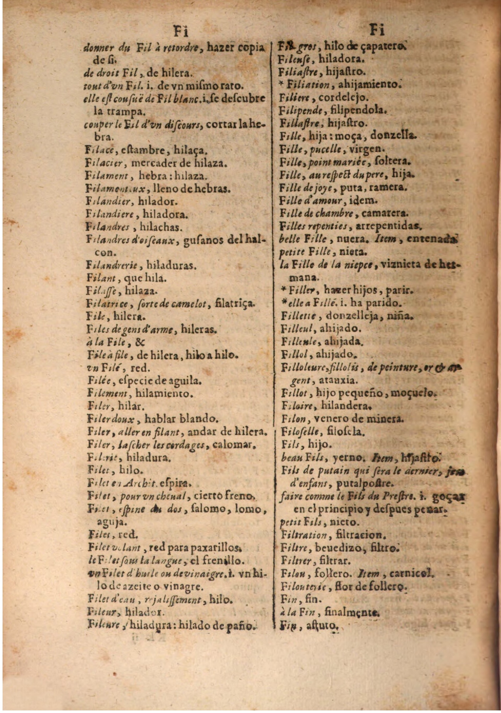 1645 - A. de Sommaville et A. Courbé - Trésor des deux langues espagnole et française (Seconde partie) - BSB Munich