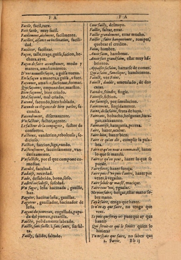 1607 - Marc Orry - Trésor des deux langues espagnole et française (Première et Seconde parties) - ÖNB Wien