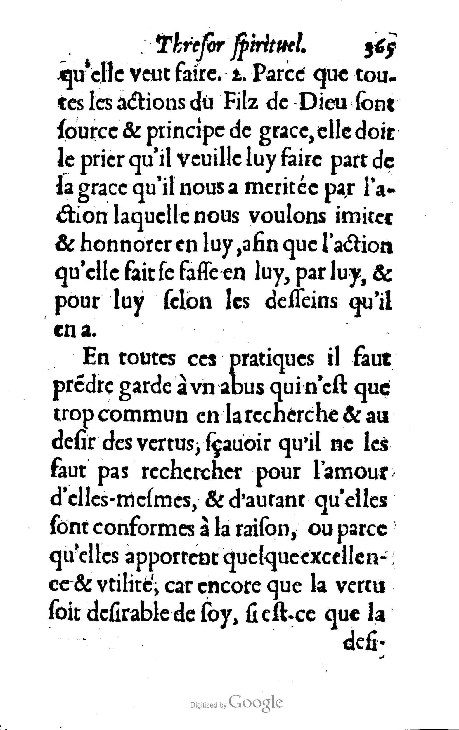 1633 - François Waudré - Trésor spirituel contenant les excellences du christianisme - BM Lyon