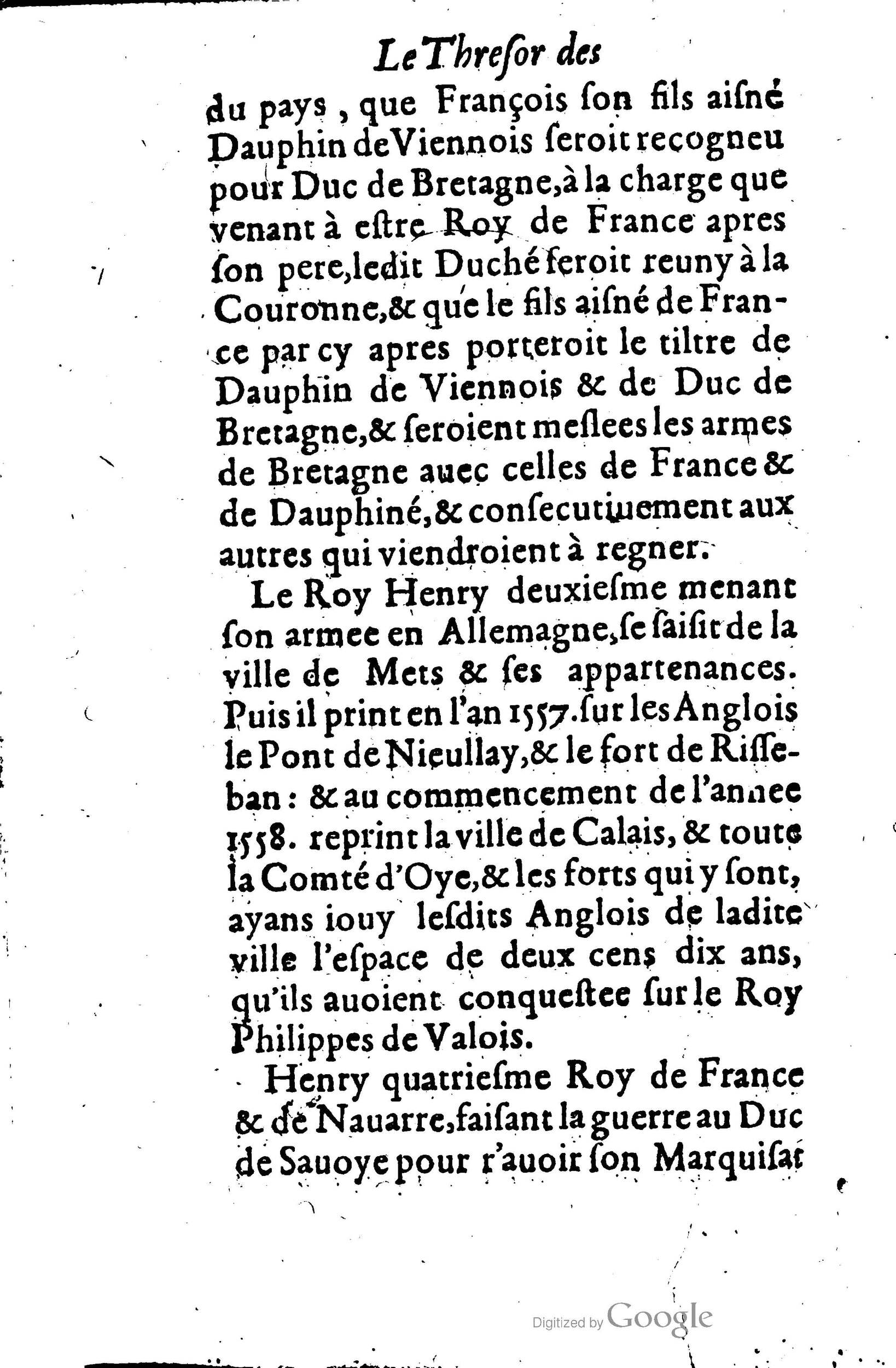 1619 - Jean Corrozet - Trésor des histoires de France - BSB Munich