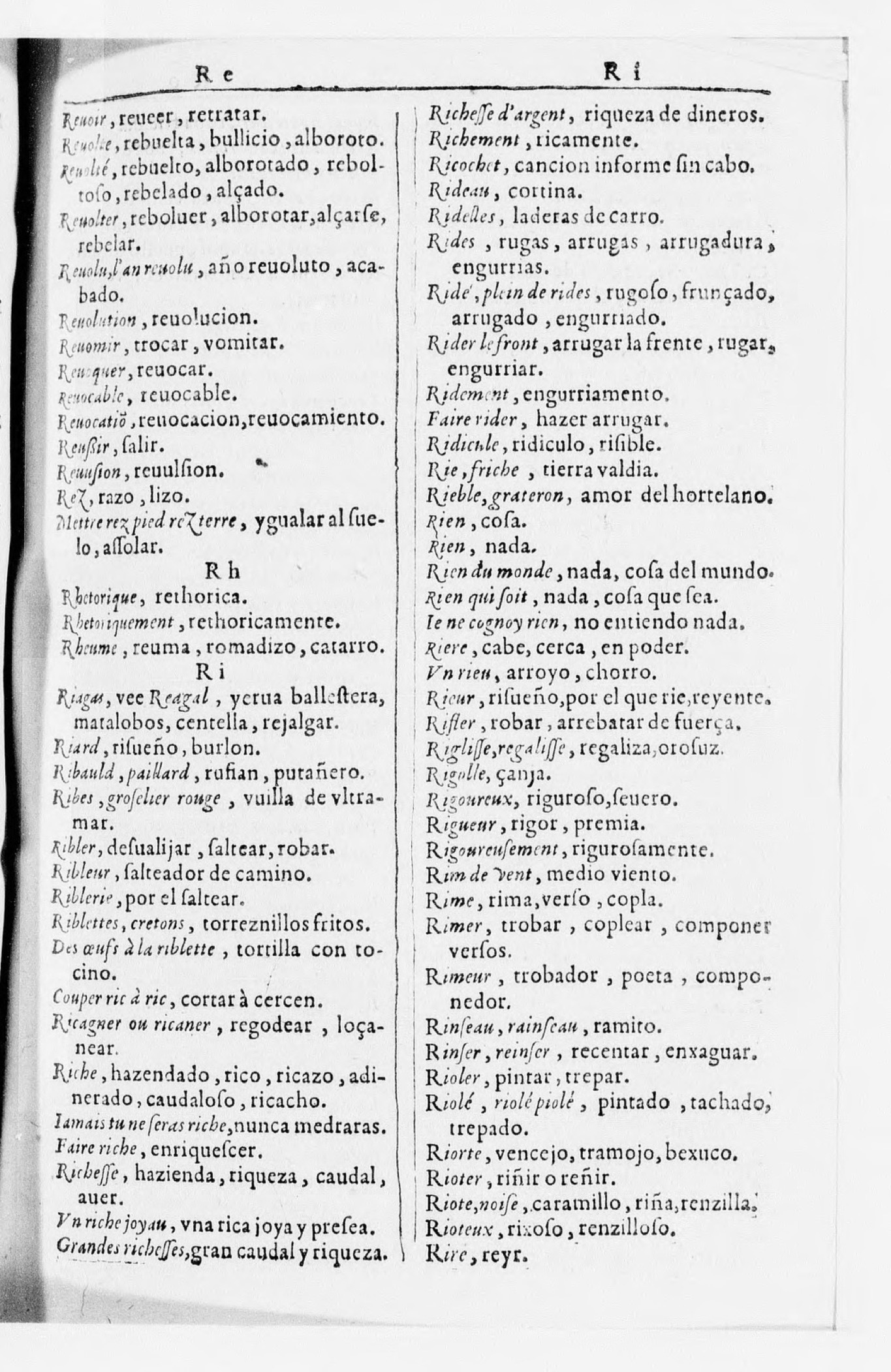 1616 - Veuve Marc Orry - Trésor des deux langues espagnole et française (Seconde partie) - BnF 1616 - Veuve Marc Orry - Trésor des deux langues espagnole et française (Seconde partie) - BnF