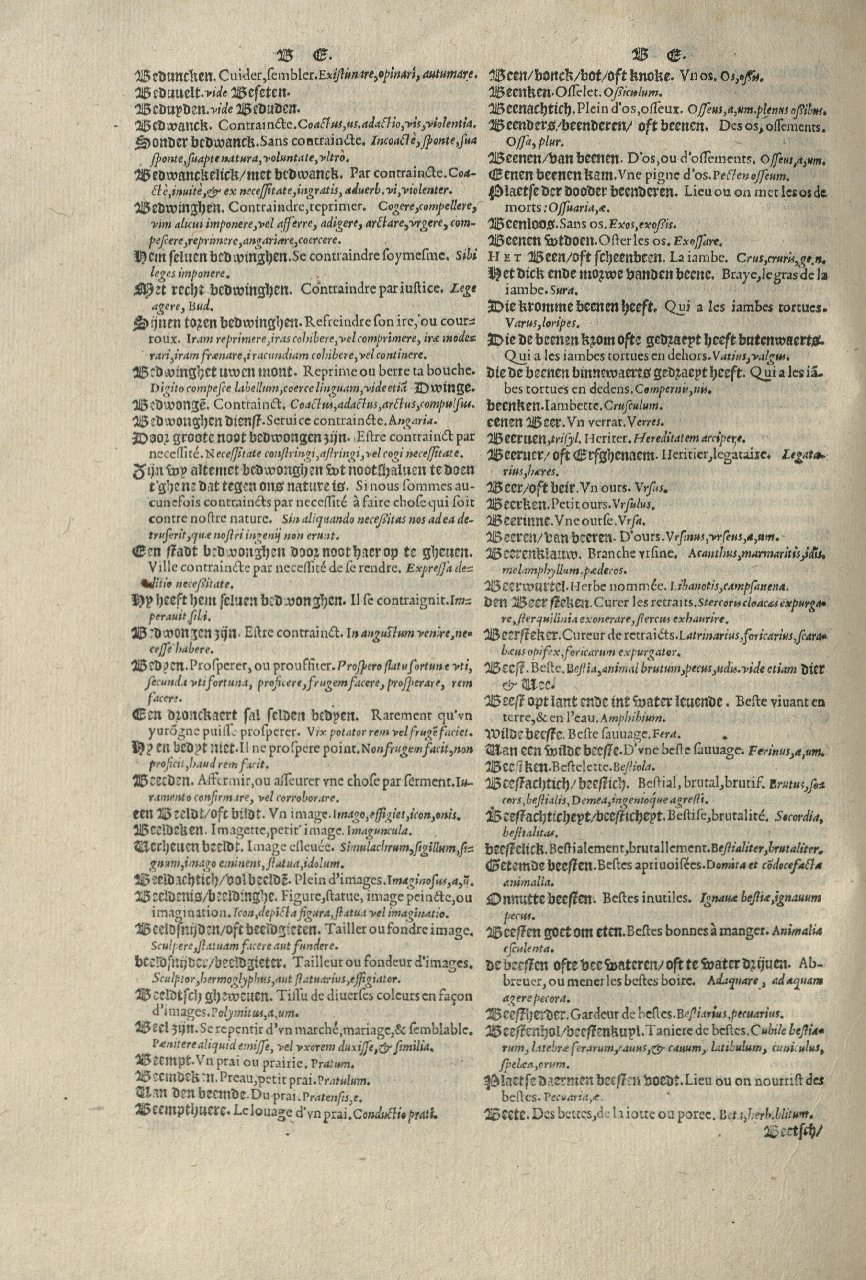 1573 - Christophe Plantin - Trésor du langage bas-allemand - Greifswald
