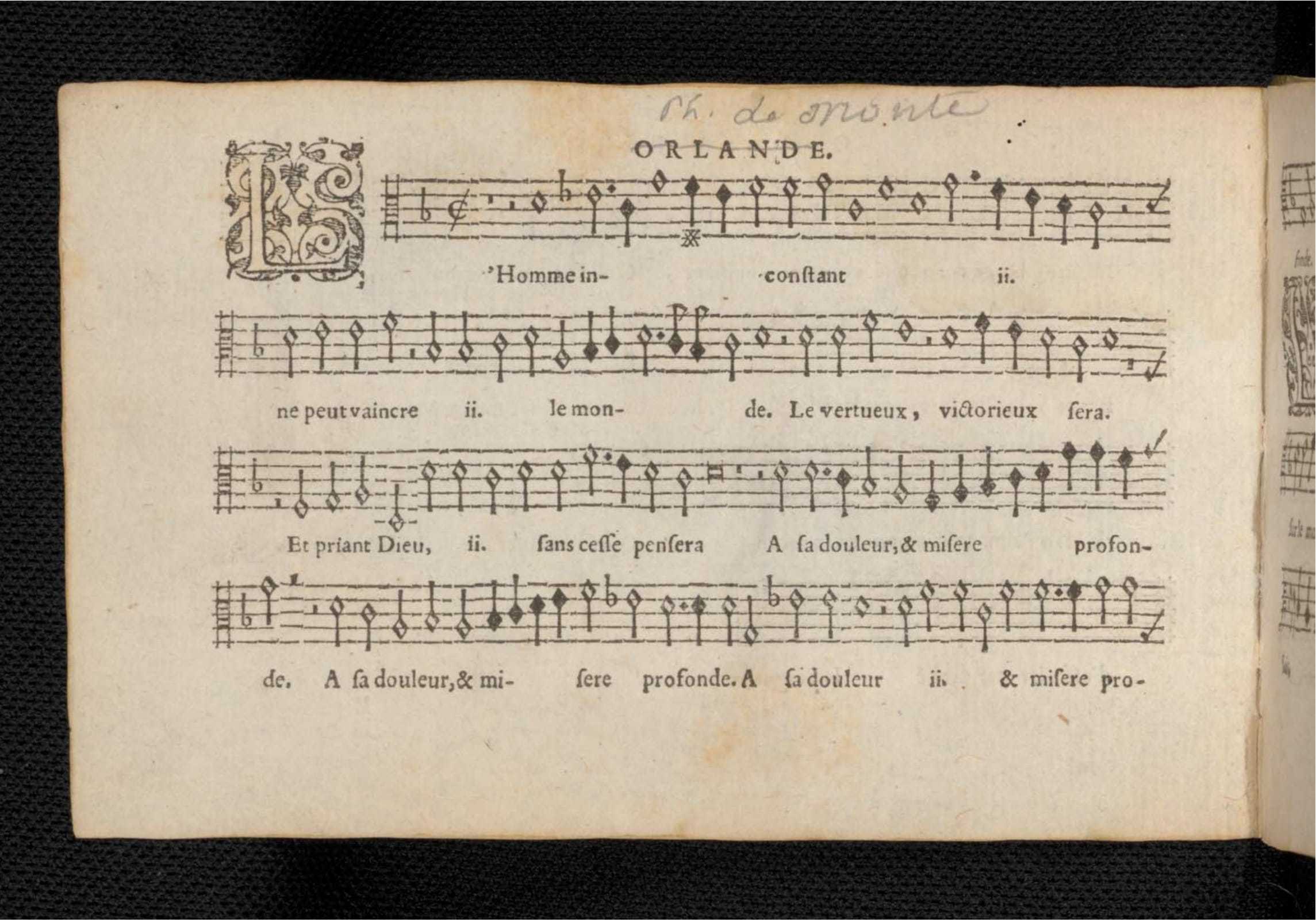 1576 - [Pierre de Saint-André] - Trésor de musique d’Orlande de Lassus Quinta et Sexta pars - KBR Bruxelles