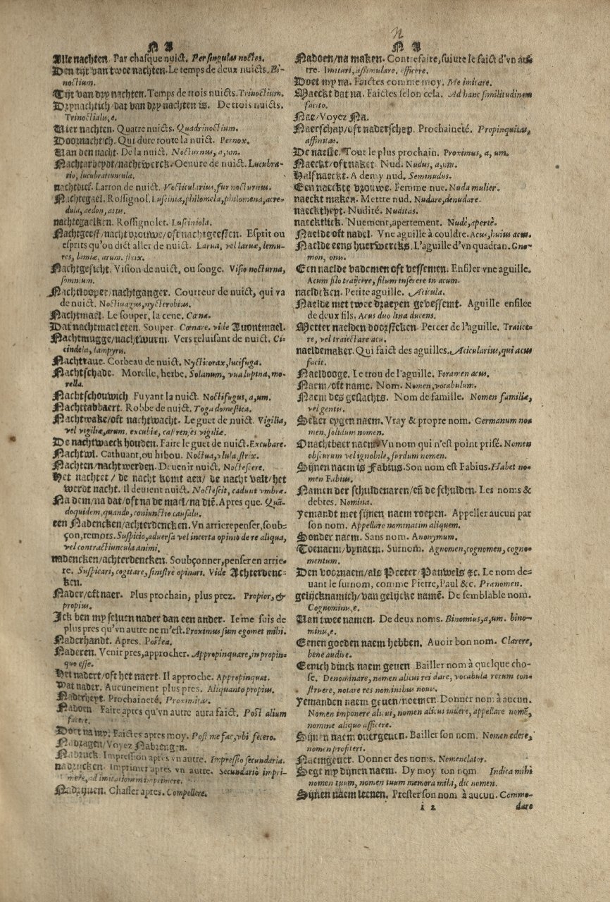 1573 - Christophe Plantin - Trésor du langage bas-allemand - Greifswald