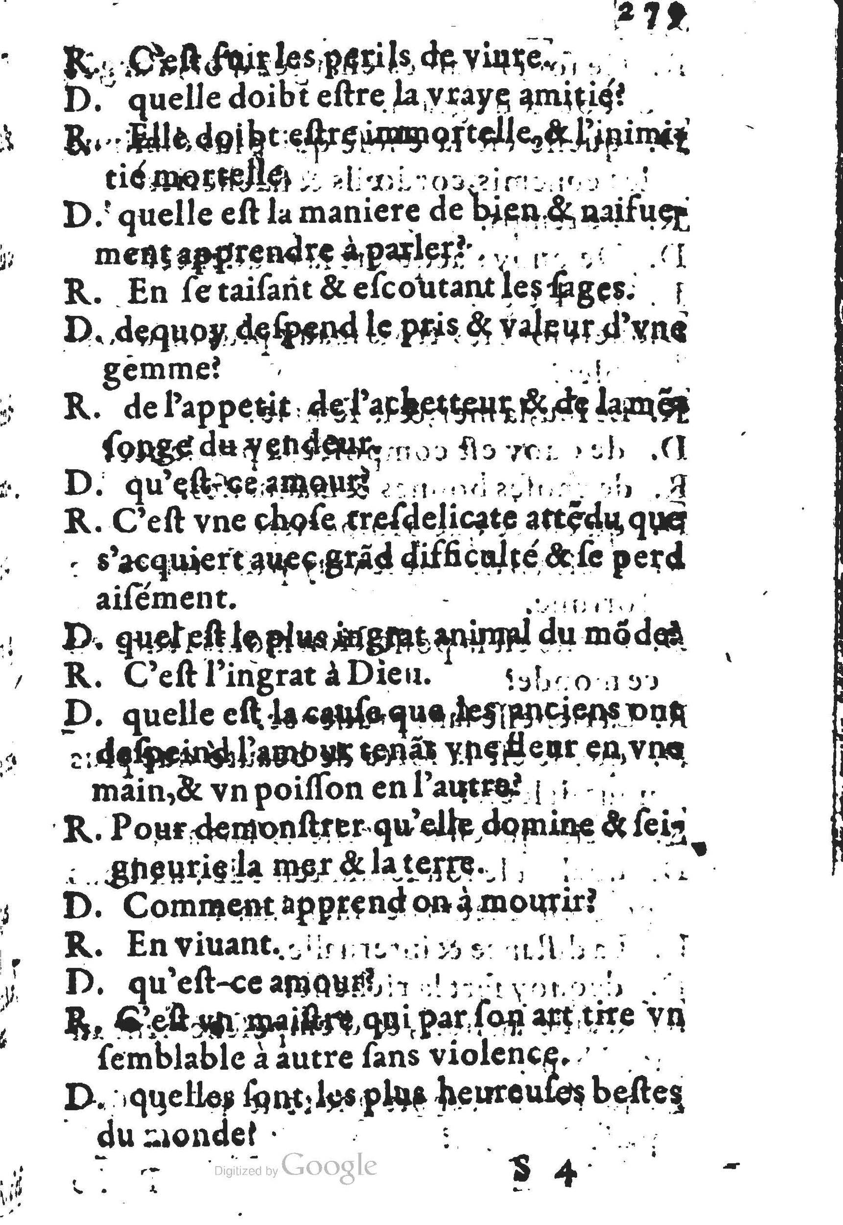 1578 - Nicolas Lescuyer - Trésor des sentences dorées - UGent