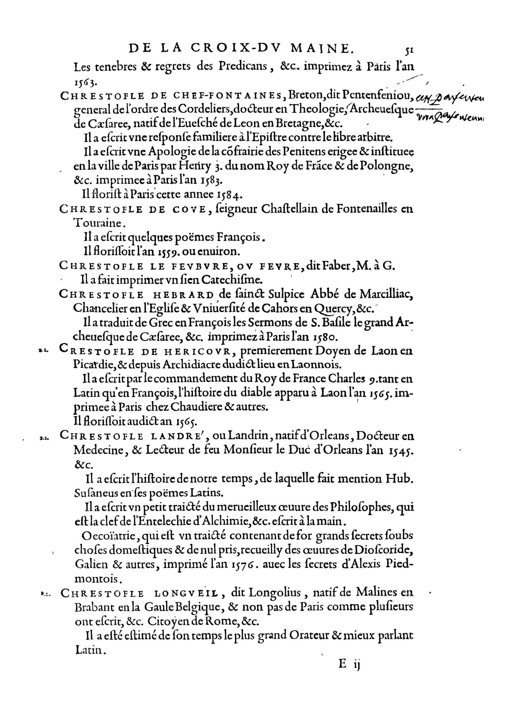 1584 - Abel L&#039;Angelier - Bibliothèques françaises - BnF