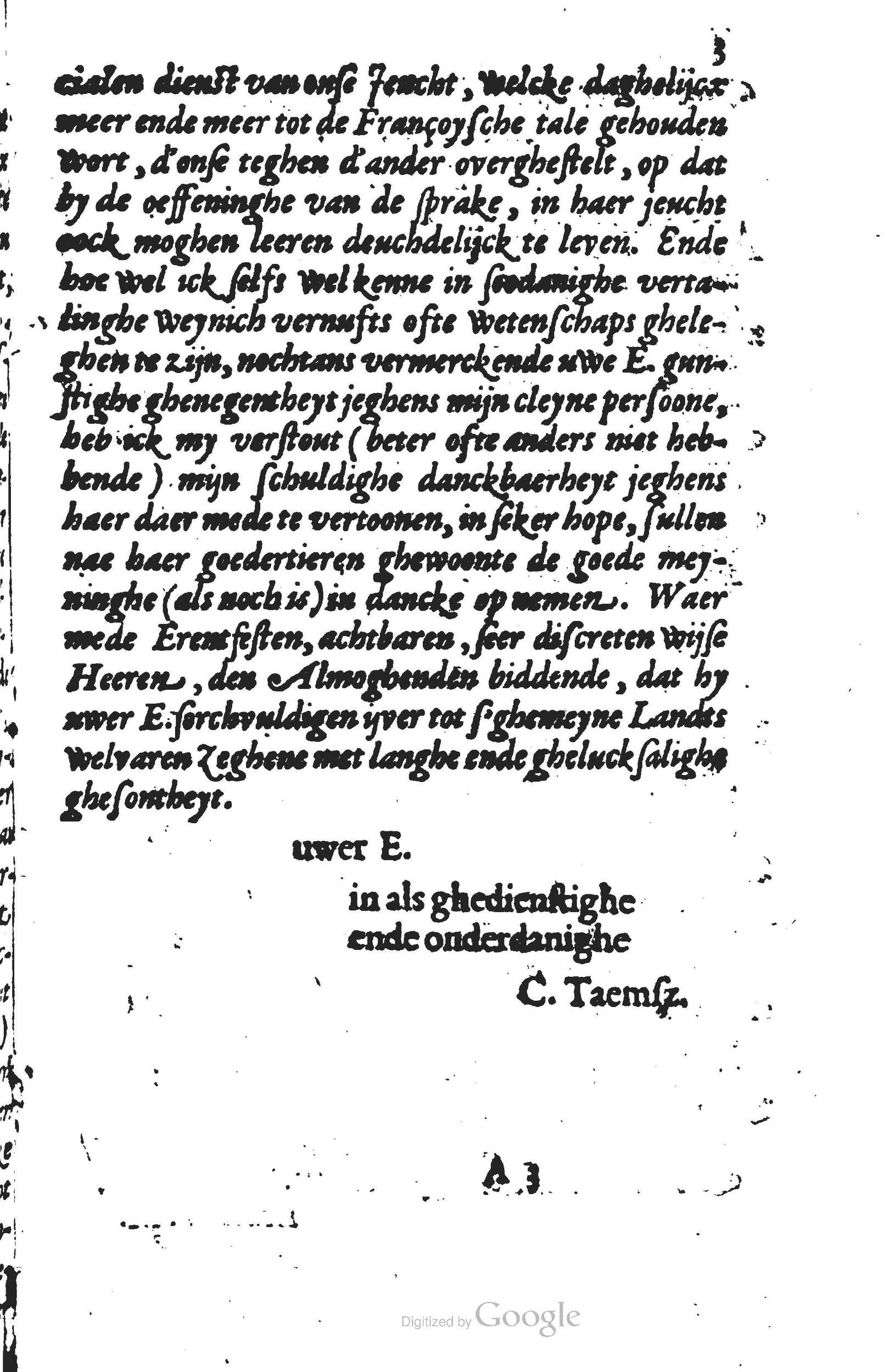 1594 - Cornelis Claesz - Trésor de vertu - BU Leiden