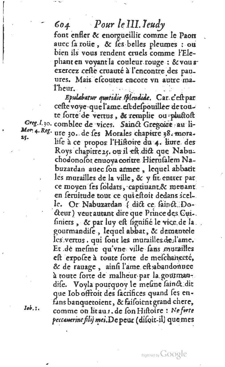 1607 - Nicolas Du Fossé - Trésor quadragésimal - T 01 - BM Lyon