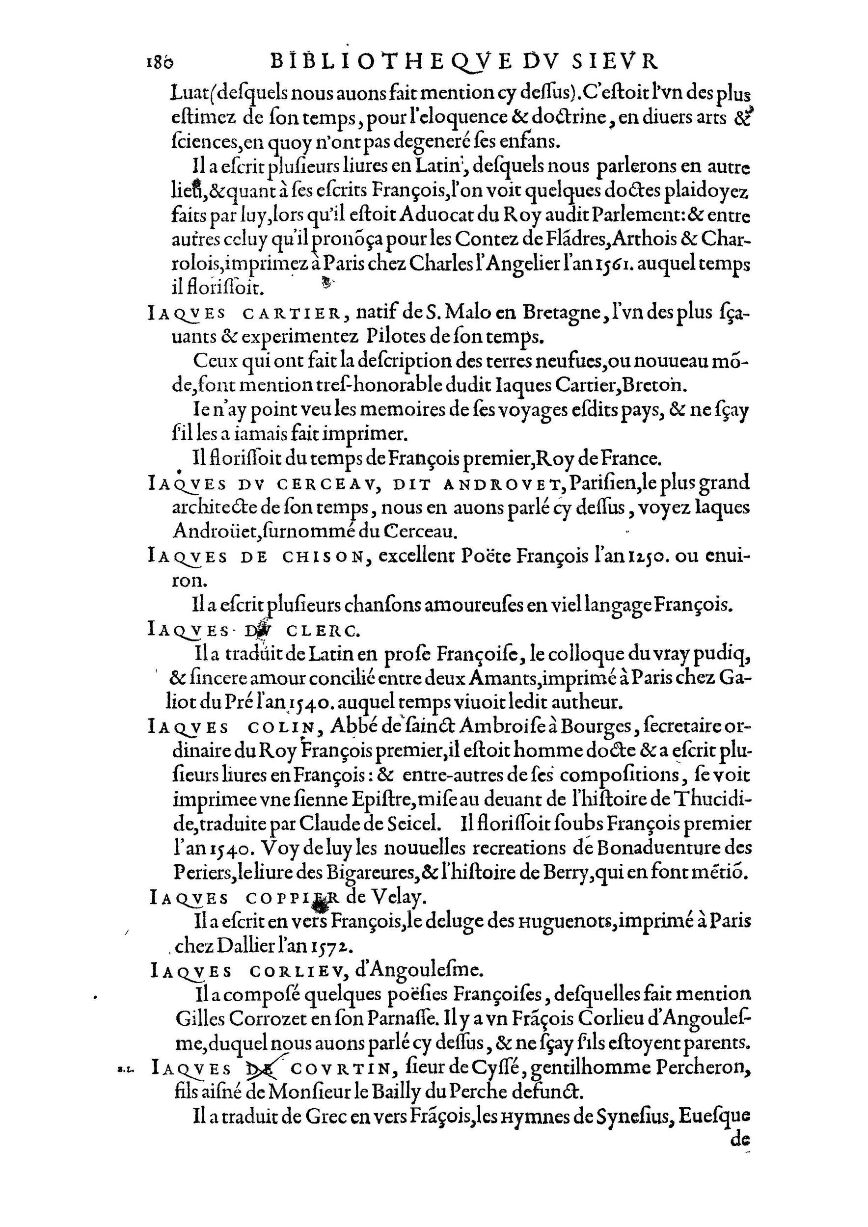 1584 - Abel L&#039;Angelier - Bibliothèques françaises - BnF