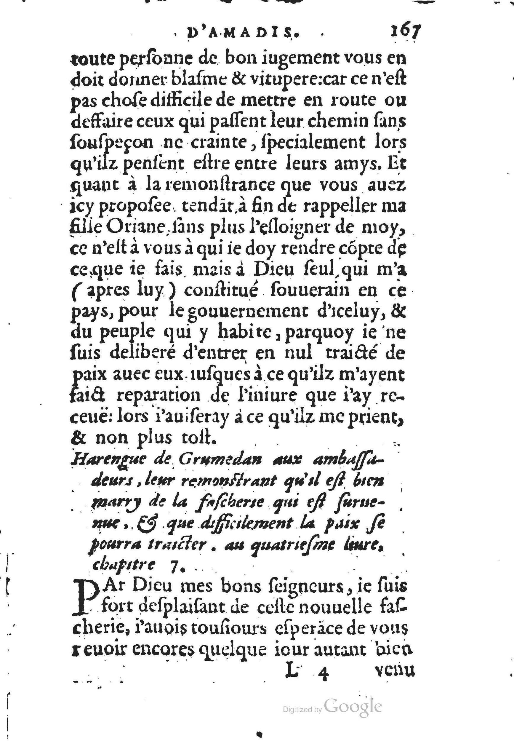 1560 - Jean d’Ogerolles et Gabriel Cotier Lyon - Trésor des Amadis - BSB Munich