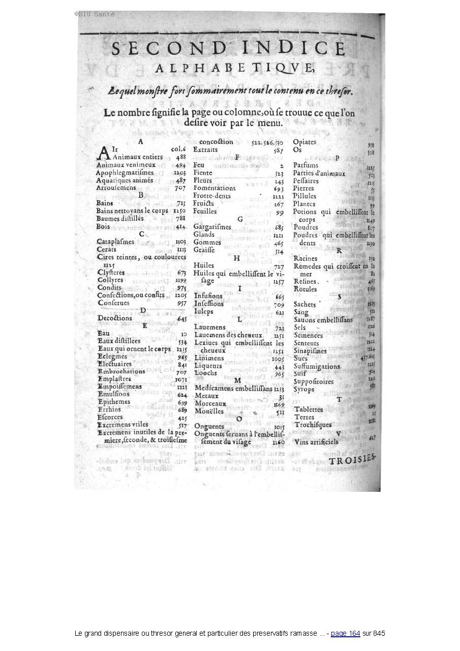 1609 - Étienne Gamonet - Grand dispensaire ou Trésor général et particulier des préservatifs - BIU Santé 1609 - Étienne Gamonet - Grand dispensaire ou Trésor général et particulier des préservatifs - BIU Santé
