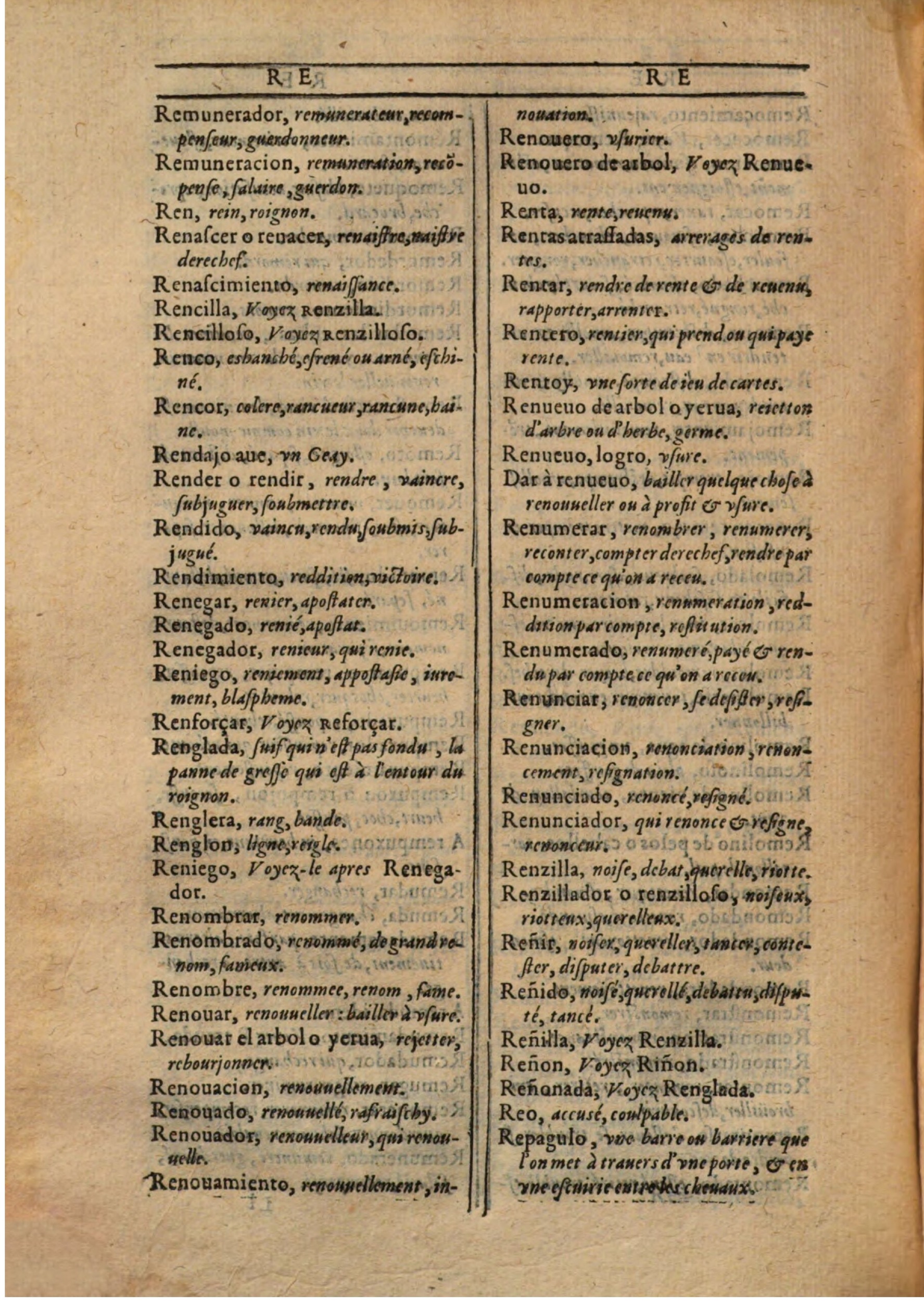 1607 - Marc Orry - Trésor des deux langues espagnole et française (Première partie) - BSB Munich 1607 - Marc Orry - Trésor des deux langues espagnole et française (Première partie) - BSB Munich