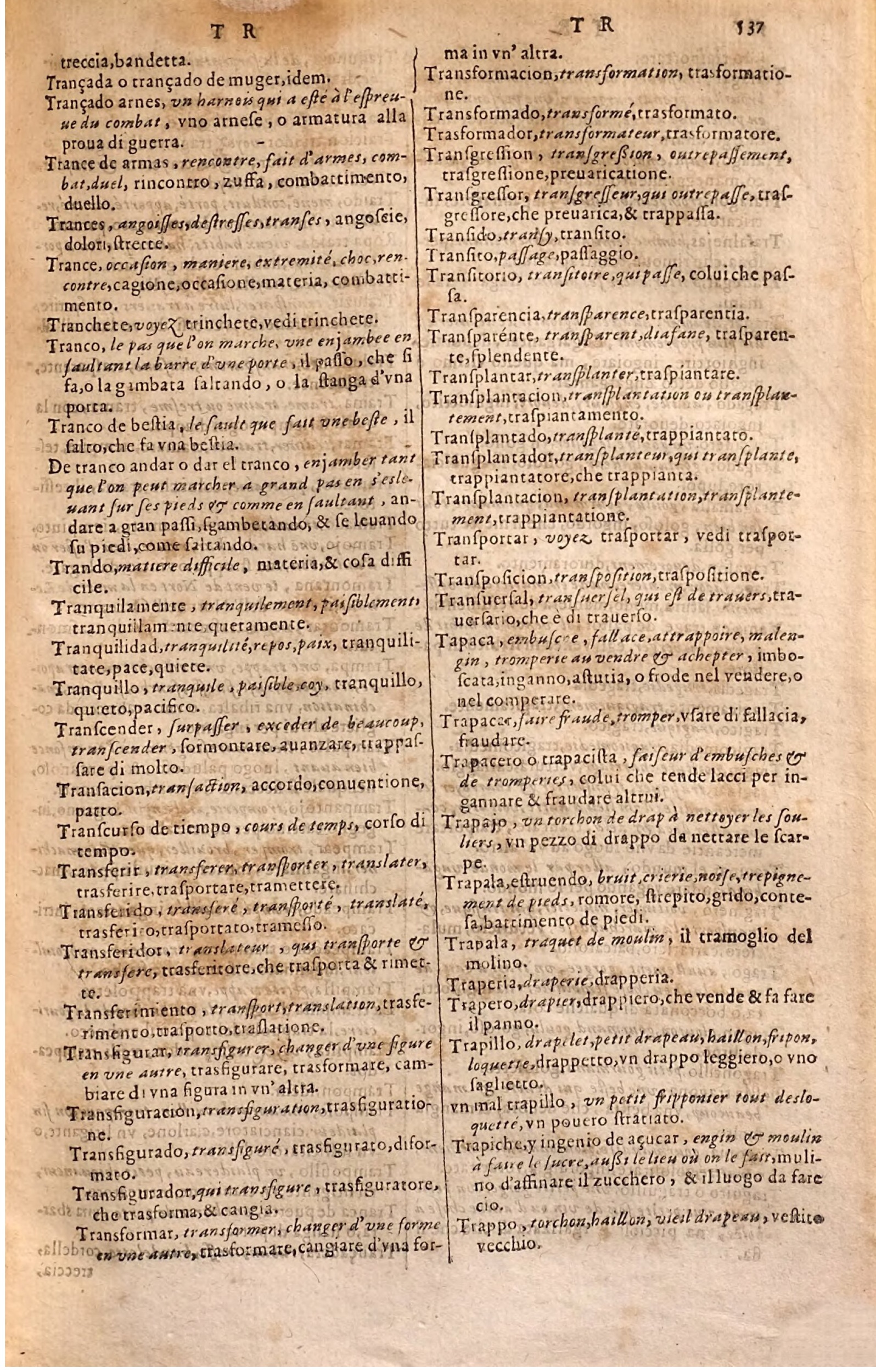 1627 - Jacques Crespin - Trésor des trois langues - Regensburg