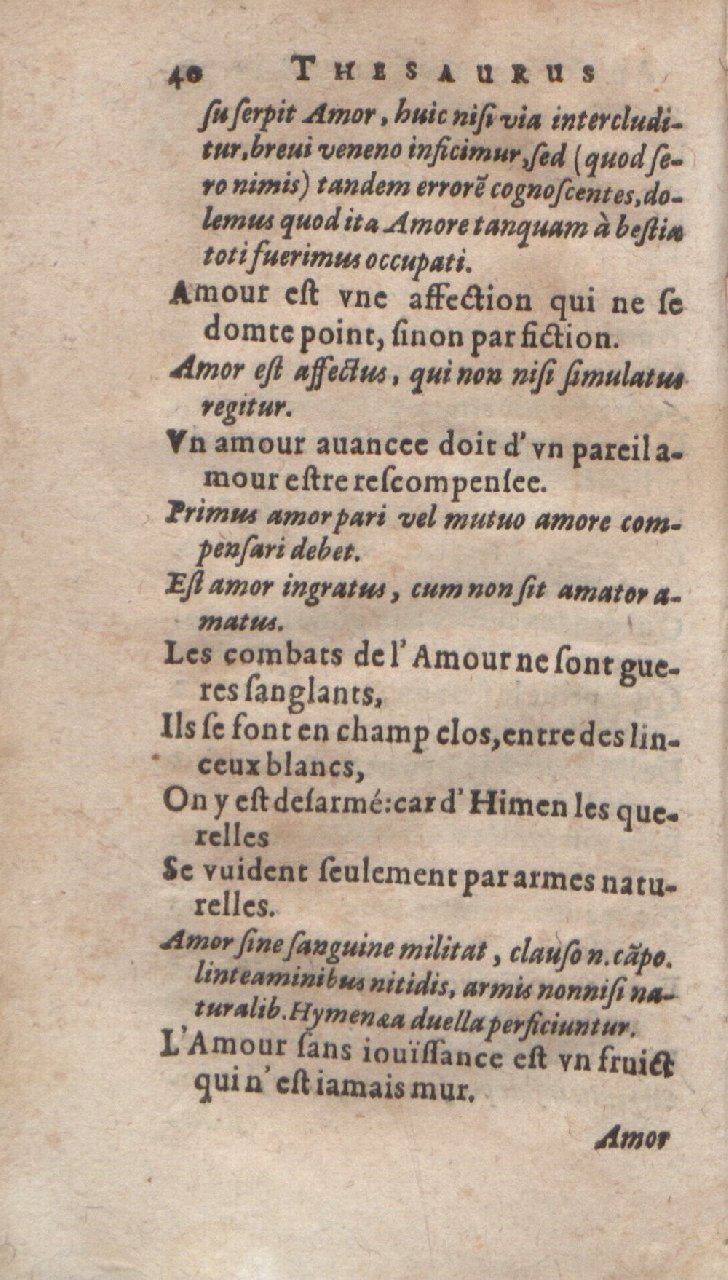 1612 - Dominicus Custos - Trésor des proverbes français - Bibliopol-Olomuc 1612 - Dominicus Custos - Trésor des proverbes français - Bibliopol-Olomuc