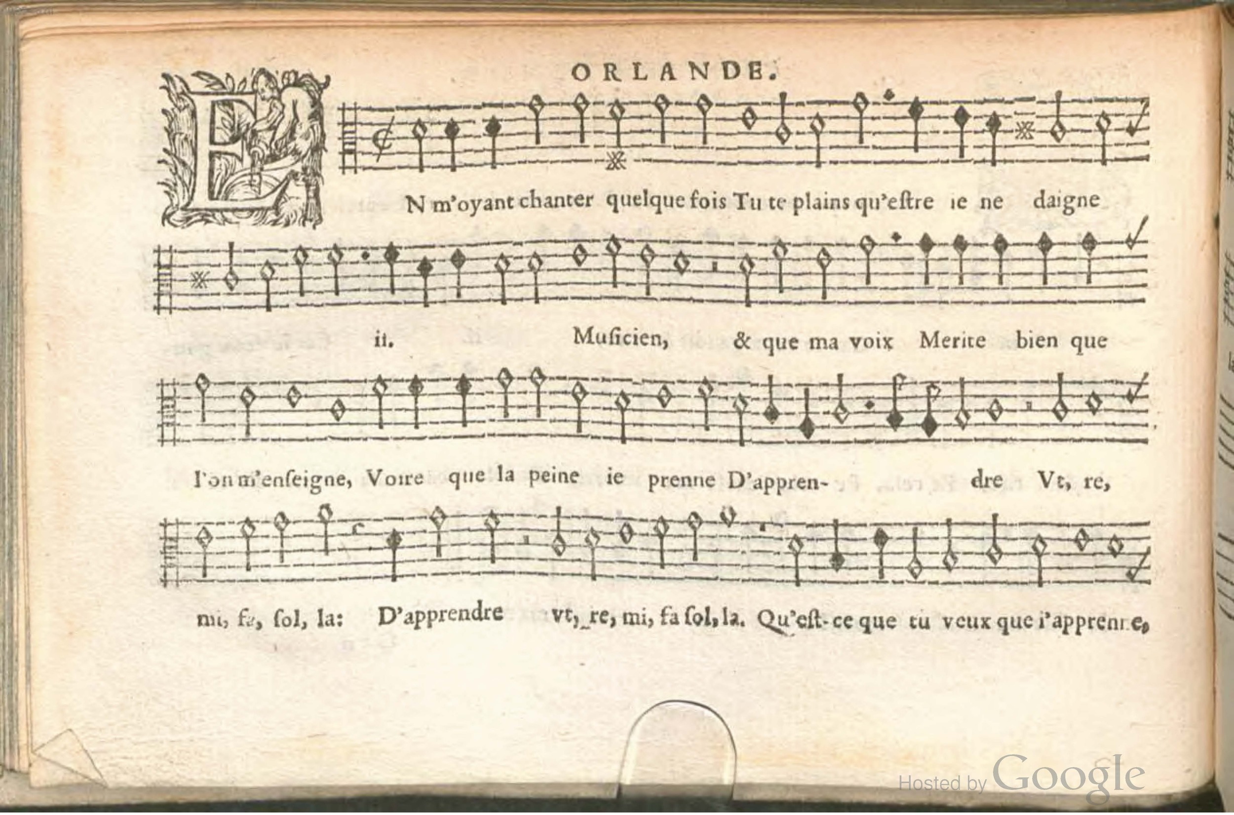 1576 - [Pierre de Saint-André] - Trésor de musique d’Orlande de Lassus Contratenor - BSB Munich