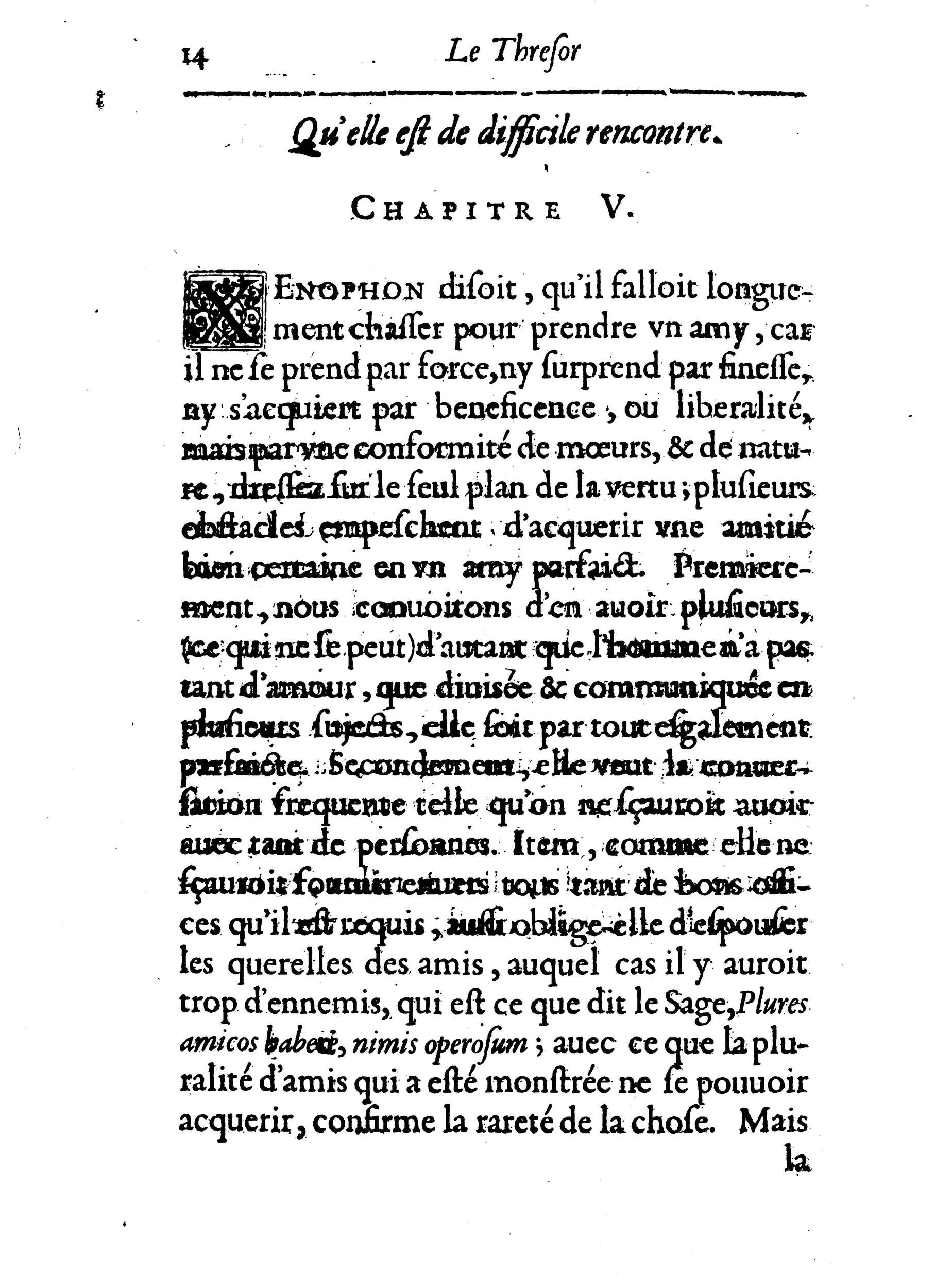 1626 - Jean Lautret - Trésor de l’amitié parfaite - BM Lyon