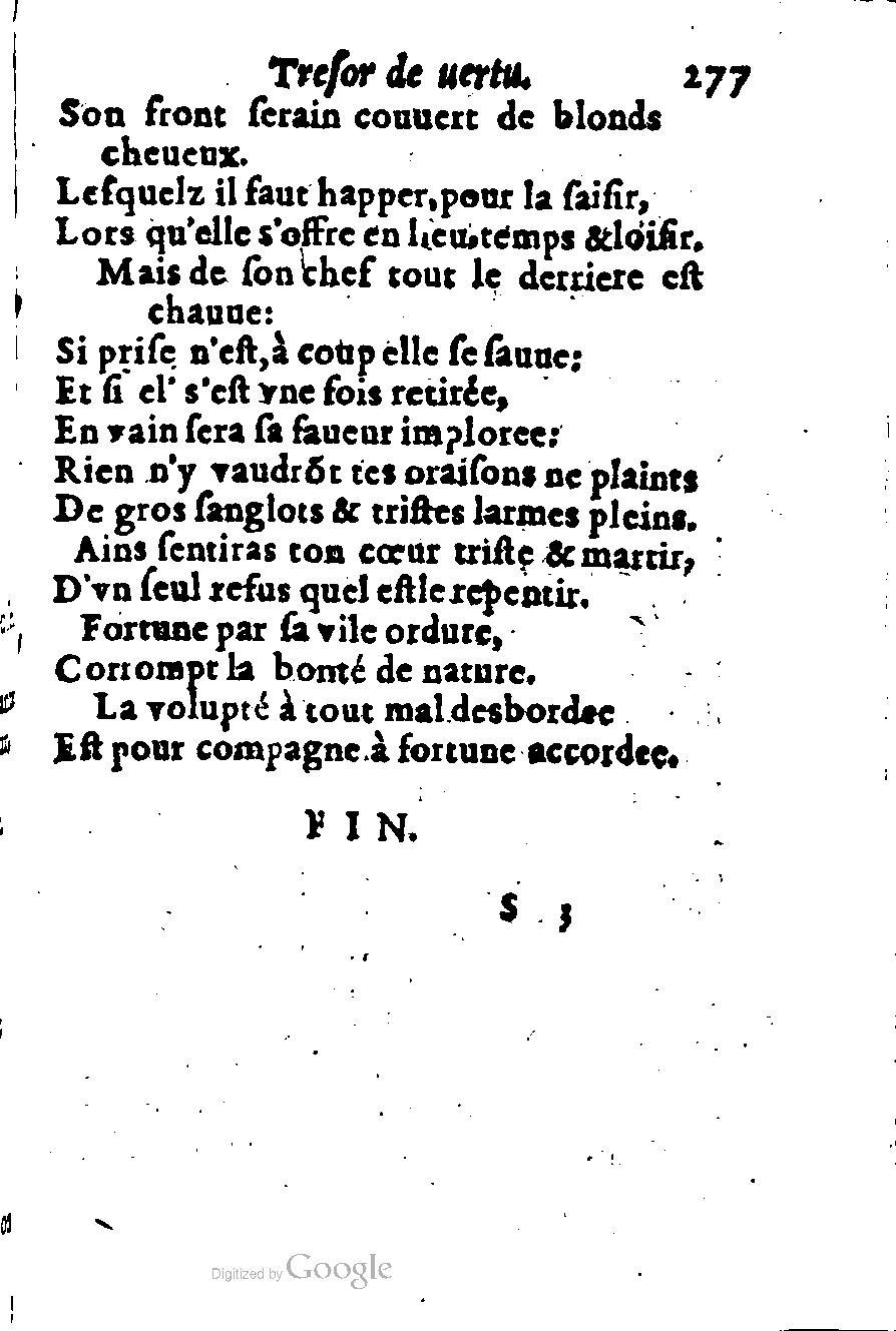 1576 - Benoît Rigaud - Trésor de vertu - British Library