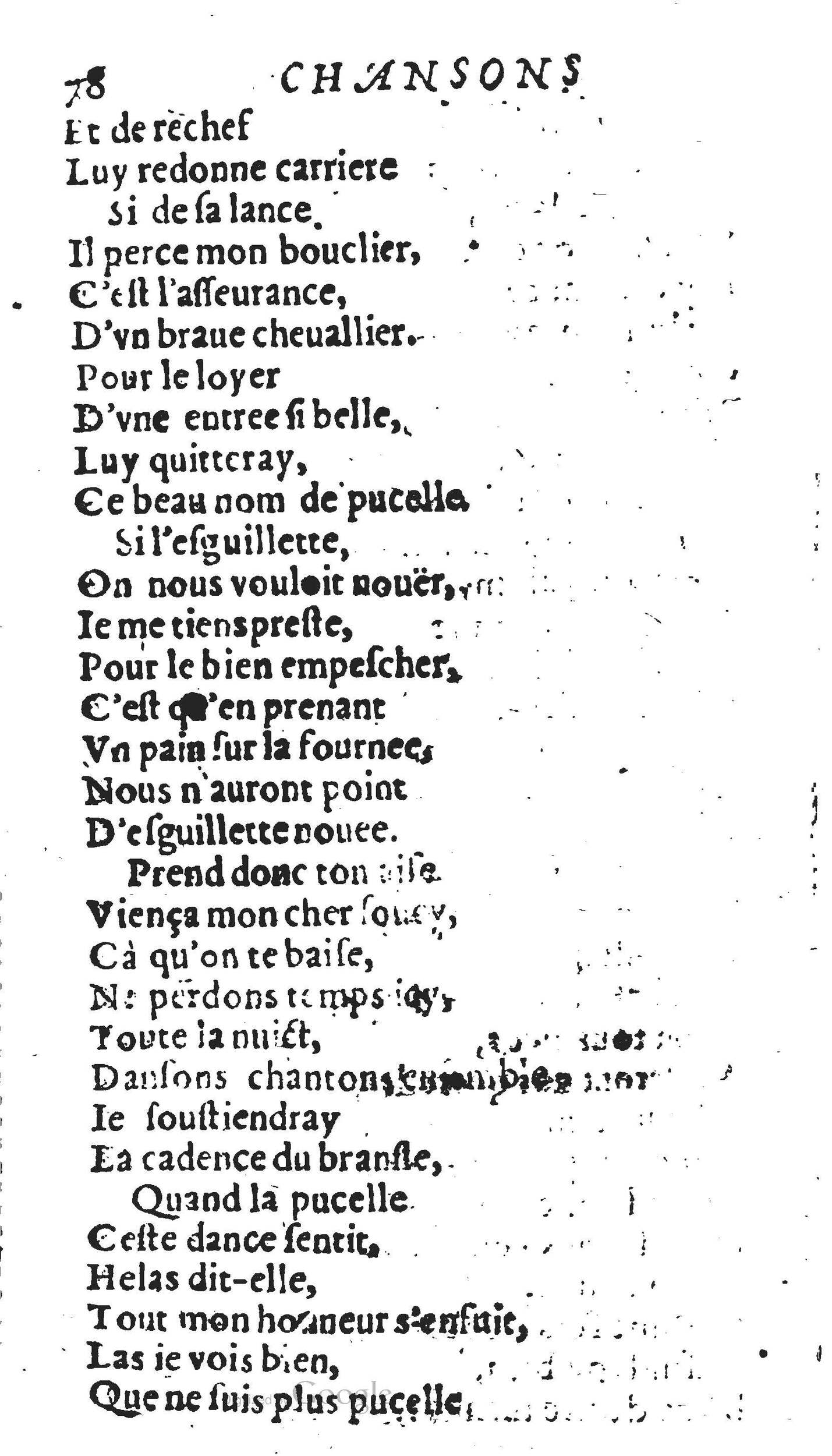 1606 - Théodore Reinsart - Trésor des chansons amoureuses recueillies des plus excellents airs de cour - Livre II - NK ČR Prague 1606 - Théodore Reinsart - Trésor des chansons amoureuses recueillies des plus excellents airs de cour - Livre II - NK ČR Prague