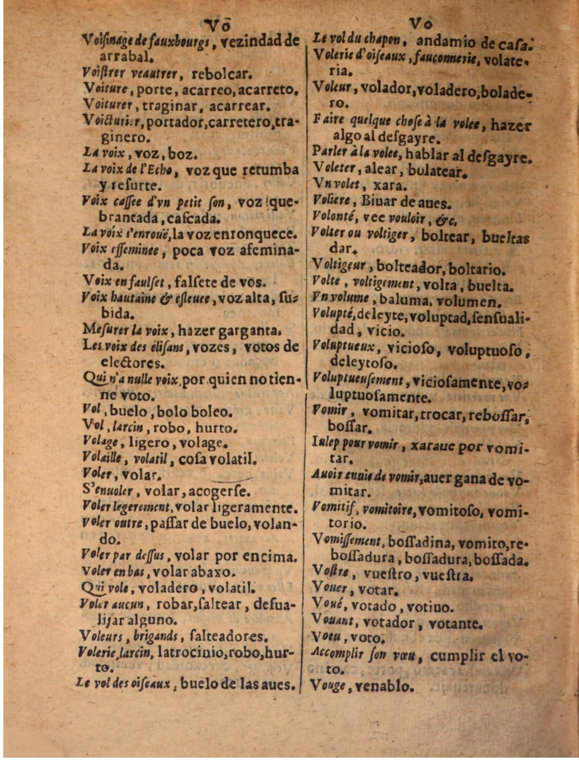 1624 - Hubert Antoine - Trésor des deux langues espagnole et française (Seconde partie) - BSB Munich