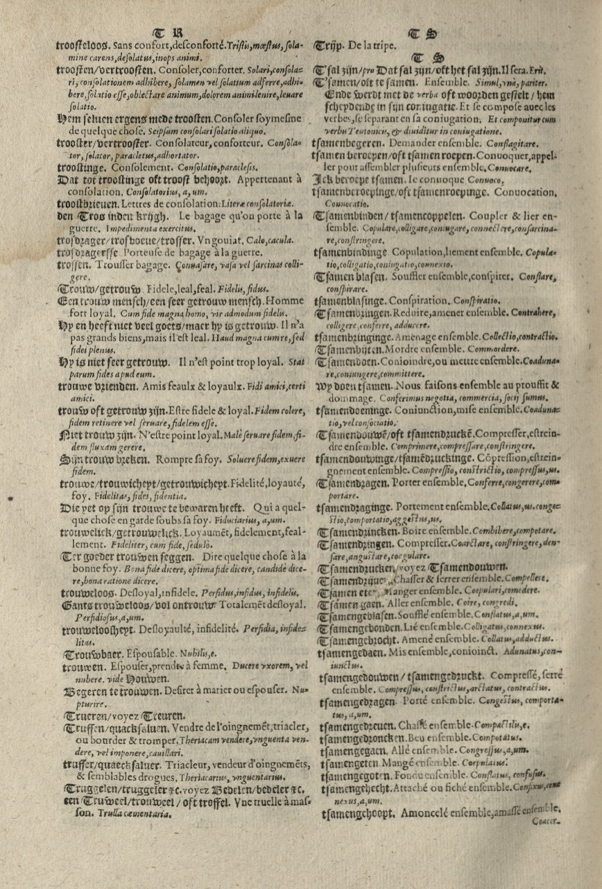 1573 - Christophe Plantin - Trésor du langage bas-allemand - Greifswald 1573 - Christophe Plantin - Trésor du langage bas-allemand - Greifswald