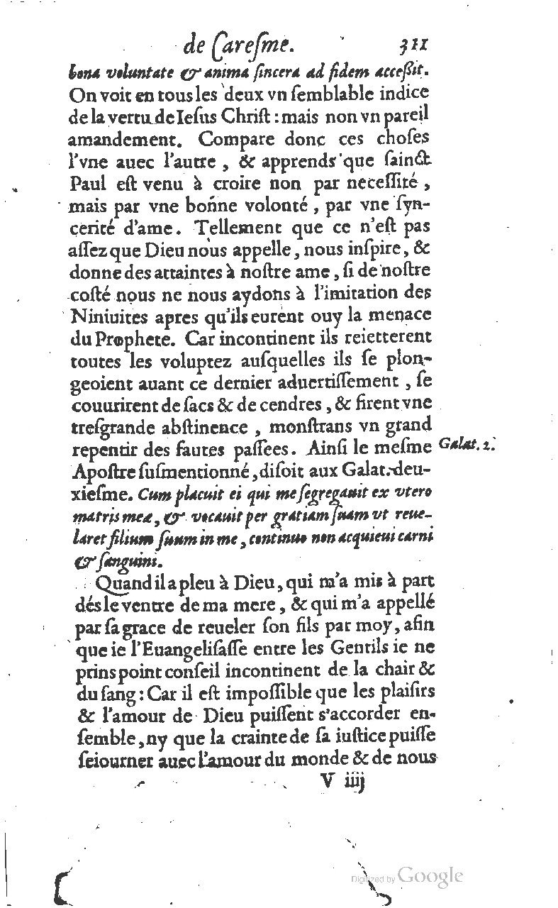 1607 - Nicolas Du Fossé - Trésor quadragésimal - T 01 - BM Lyon