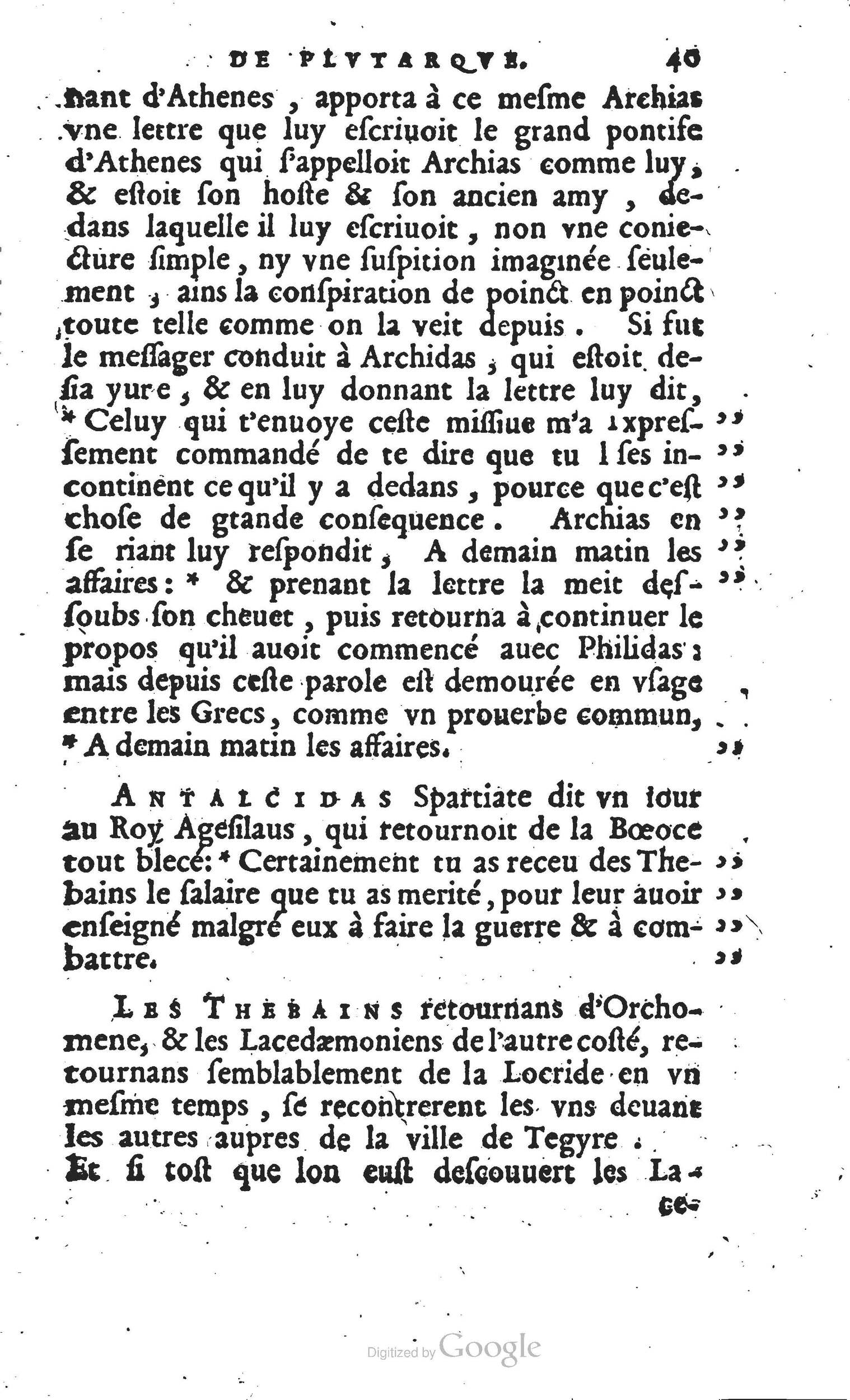1567 - Willem Silvius - Trésor des vies de Plutarque - Anvers Musée Plantin-Moretus