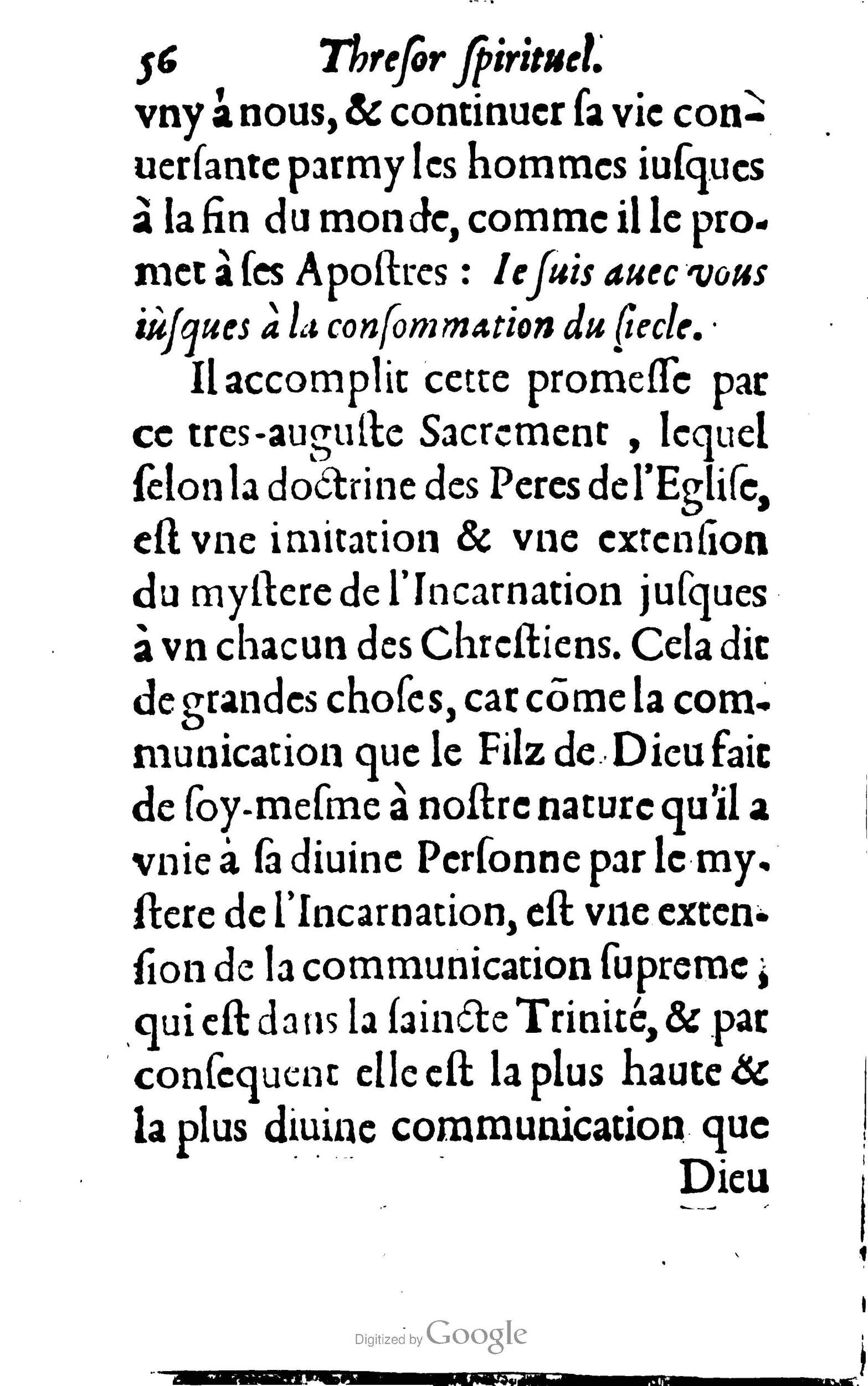 1633 - François Waudré - Trésor spirituel contenant les excellences du christianisme - BM Lyon