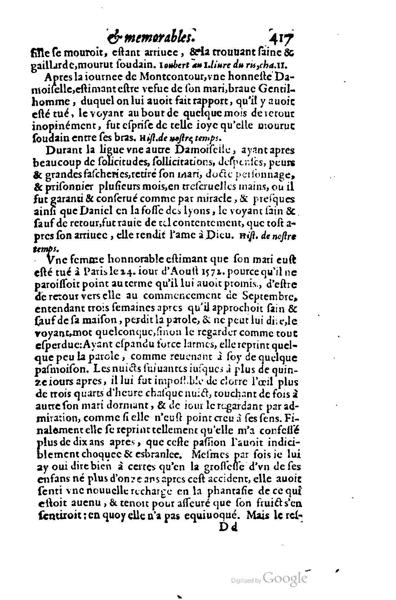 1620 - Samuel Crespin - Trésor d’histoires admirables et mémorables - BCU Lausanne