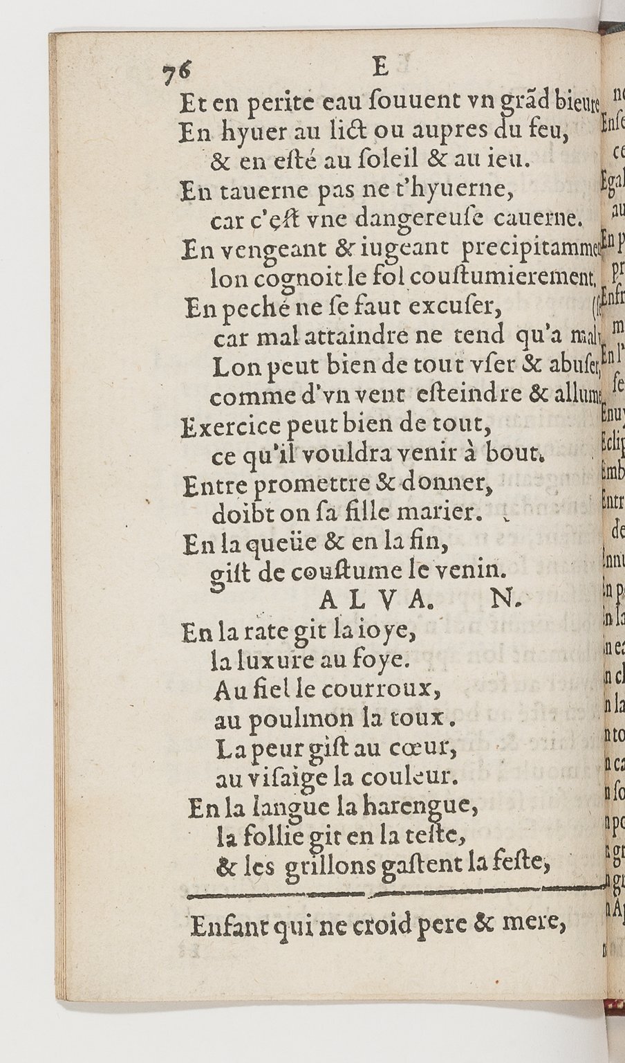 1577 - Jean d’Ogerolles - Trésor de sentences dorées - BnF Arsenal