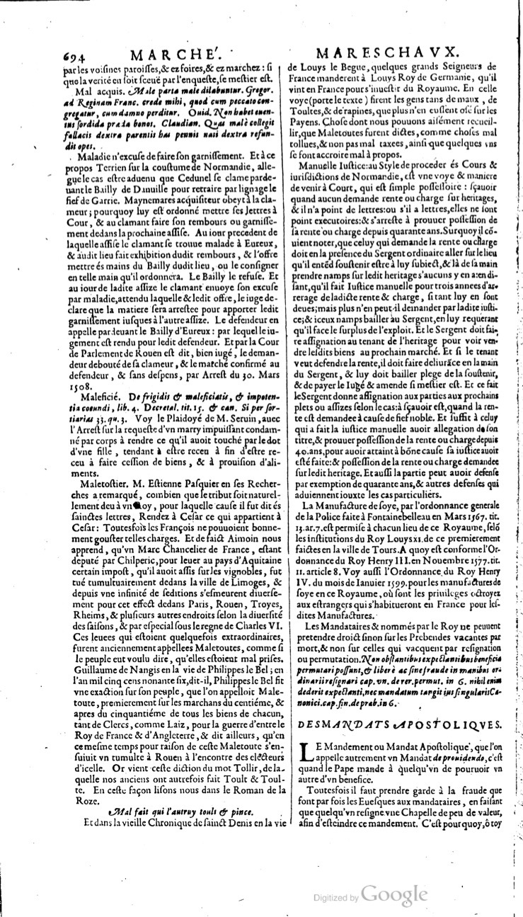 1629 - Veuve Nicolas Buon - Trésor du droit français (21754 T. 2) - BM Lyon