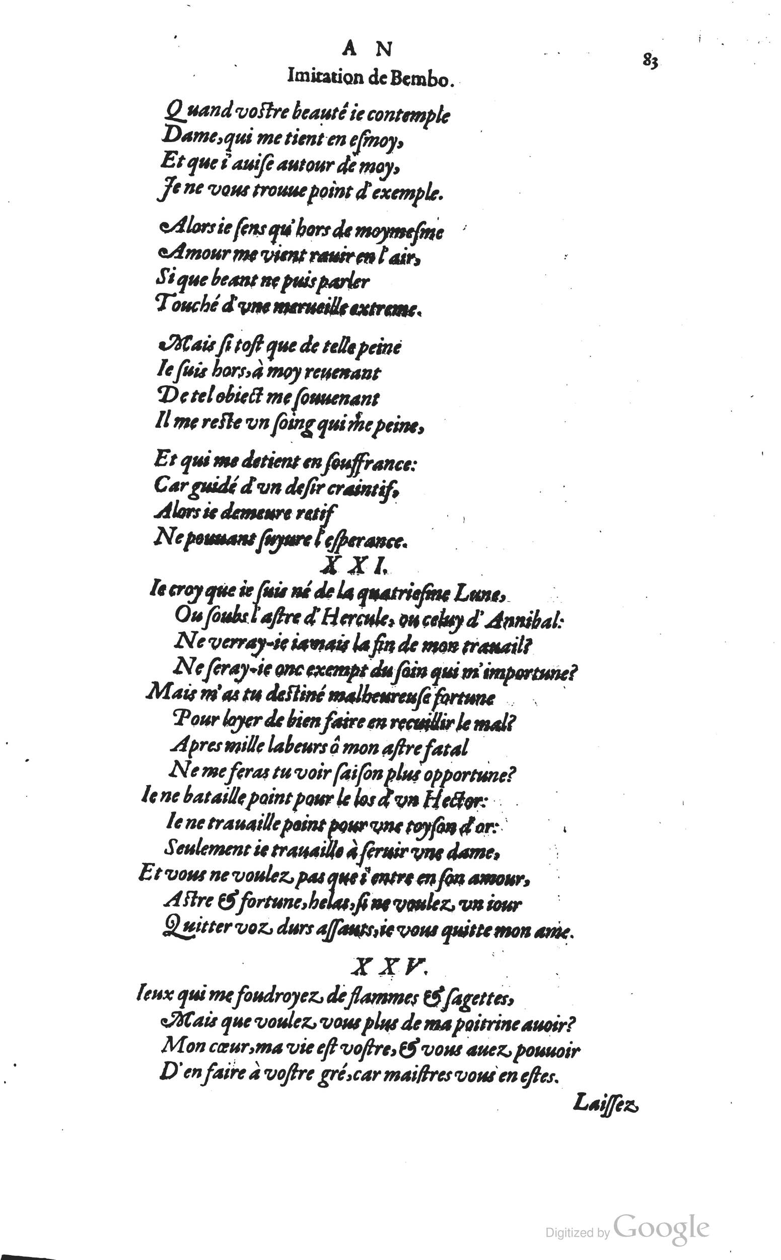 1585 - Barthélemy Honorat - Bibliothèques françaises - BSB Munich