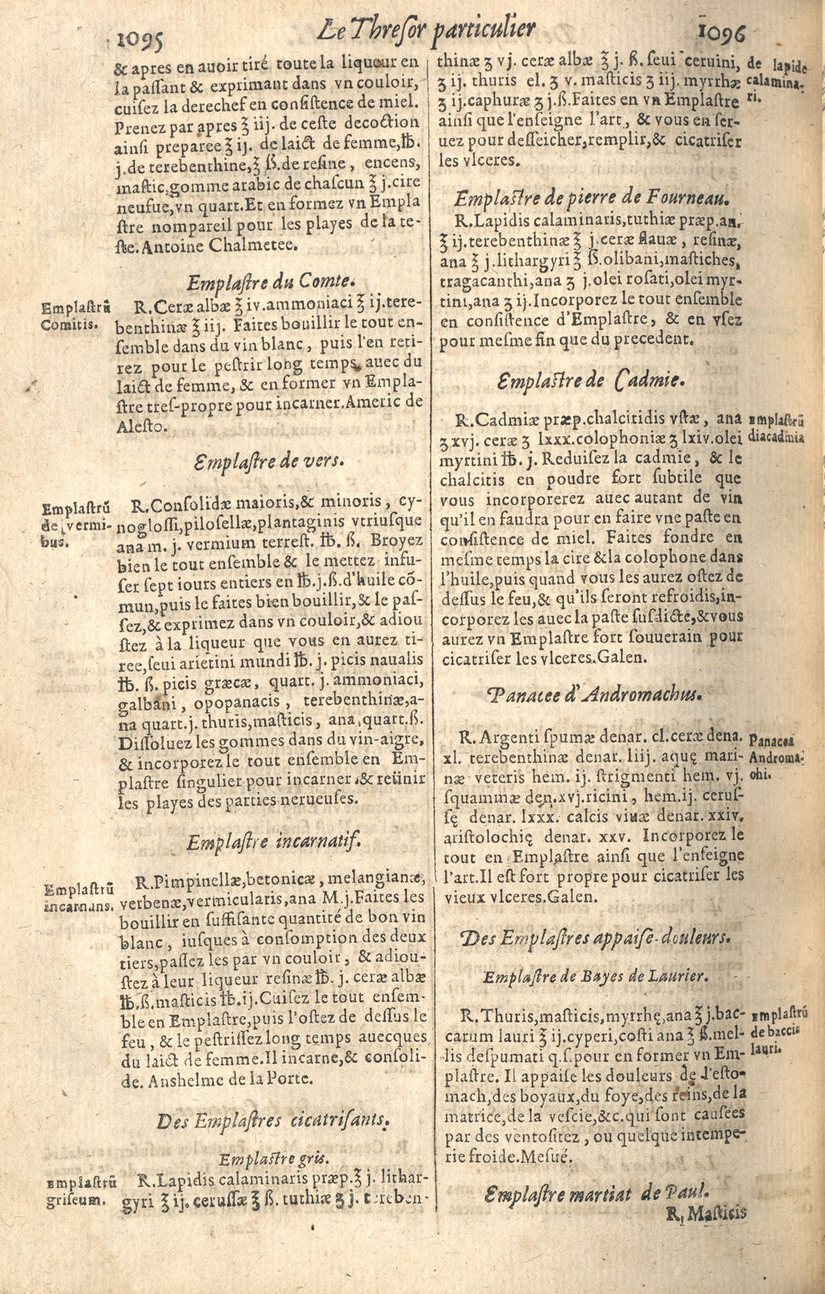 1610 - Étienne Gamonet - Grand Trésor ou dispensaire - CESR Tours