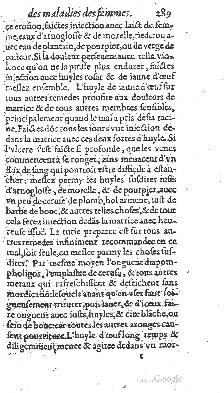 1585 - Jacques du Puis - Trésor des remèdes secrets pour les maladies des femmes - BnF