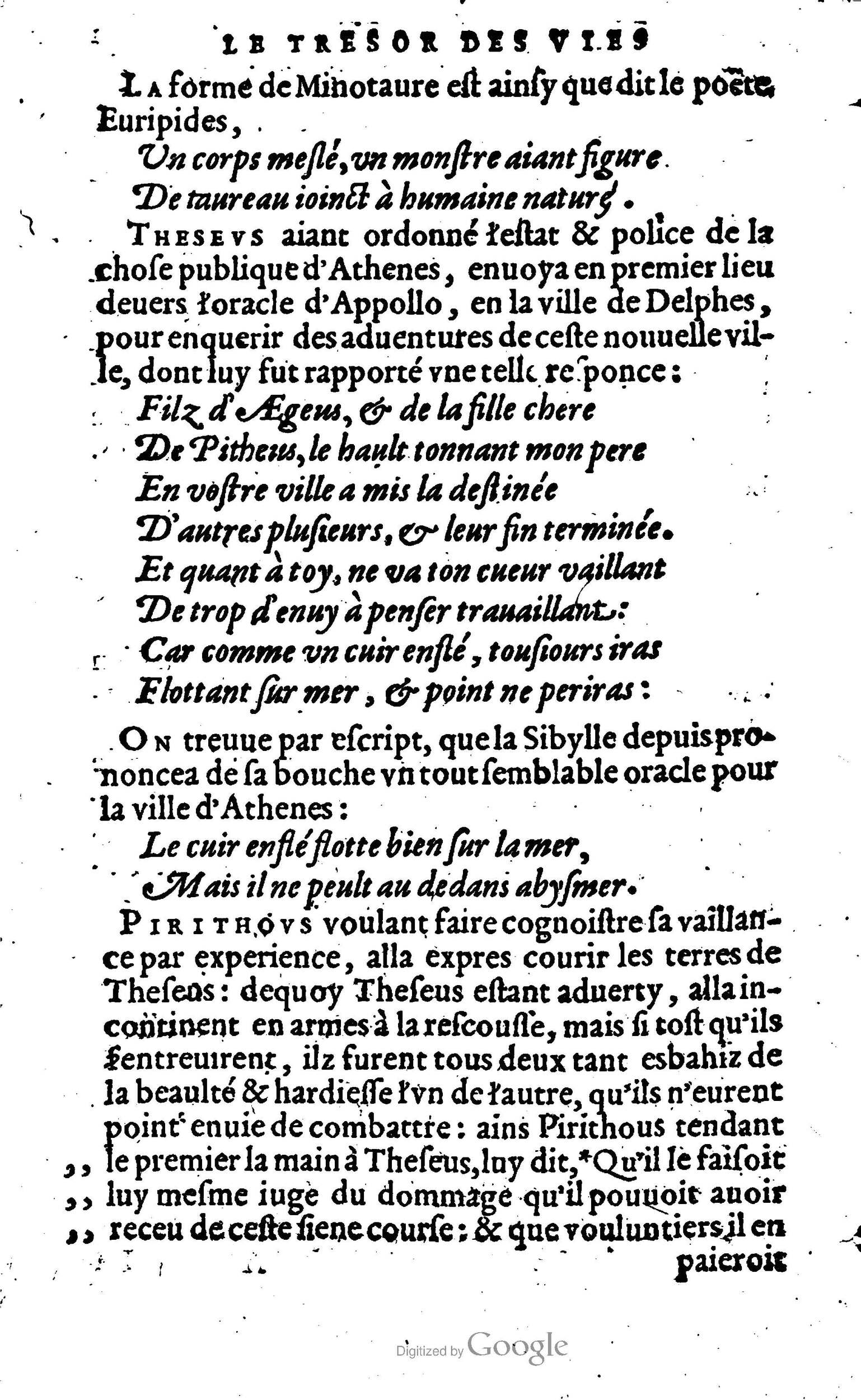 1568 - Willem Silvius - Trésor des vies de Plutarque - Anvers Plantin-Moretus