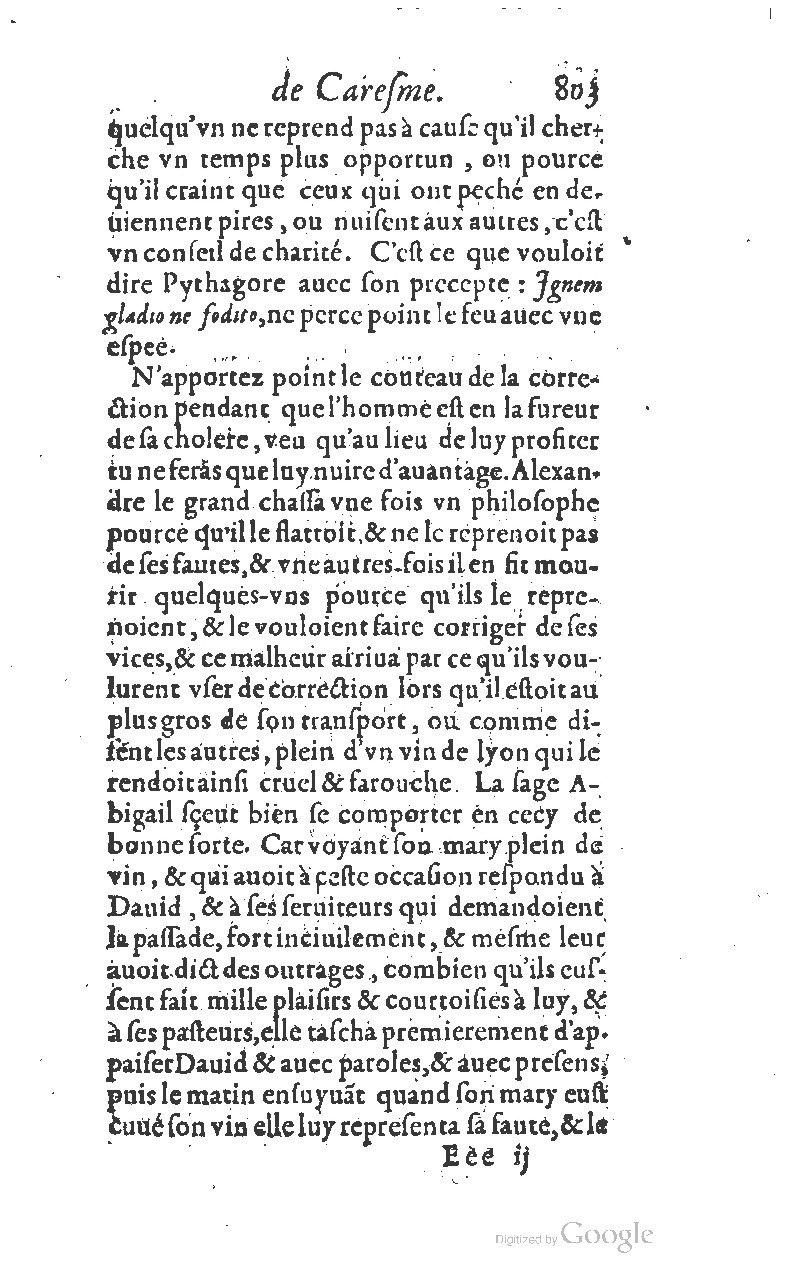 1607 - Nicolas Du Fossé - Trésor quadragésimal - T 01 - BM Lyon