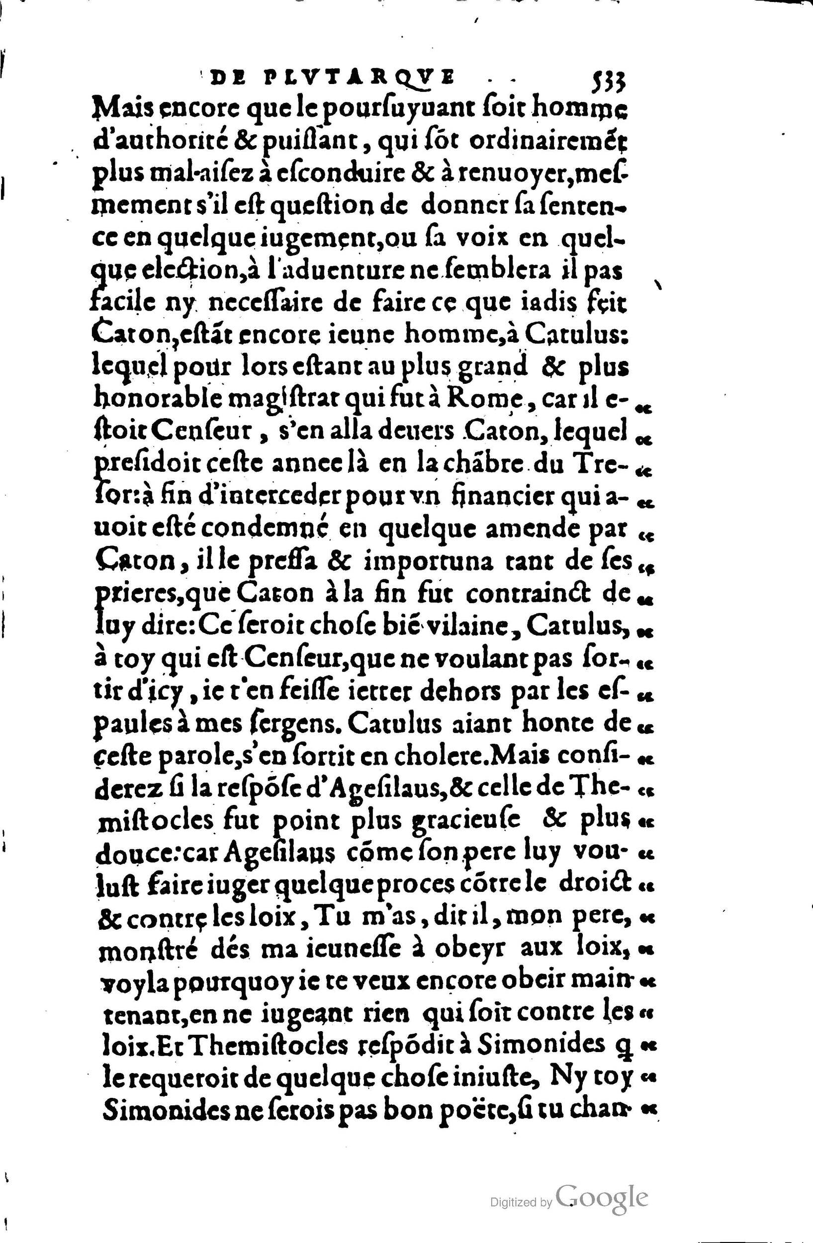 1578 - Jean Poupy - Trésor des morales de Plutarque - BSB Munich