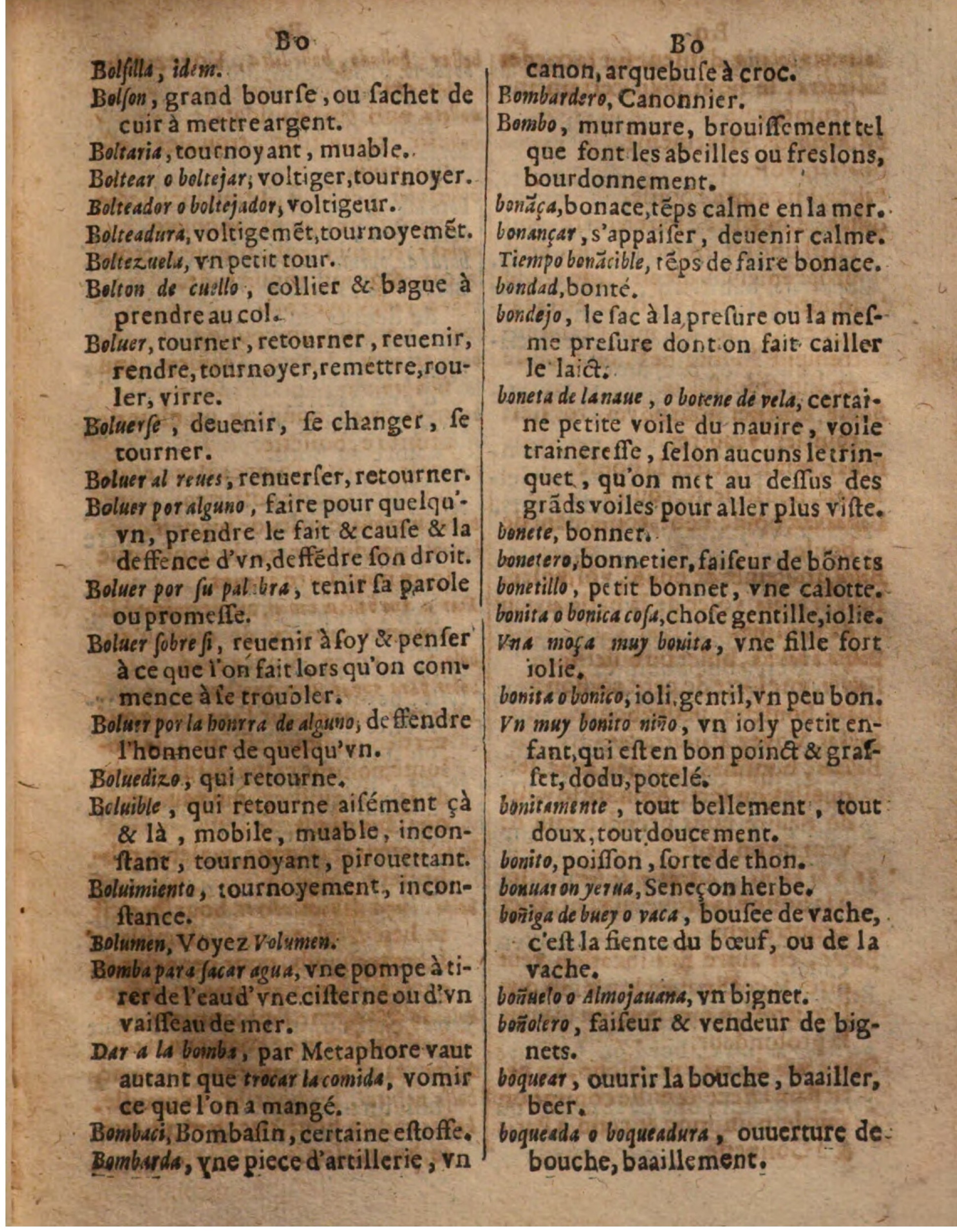 1625 - Hubert Antoine - Trésor des deux langues espagnole et française - Augsbourg