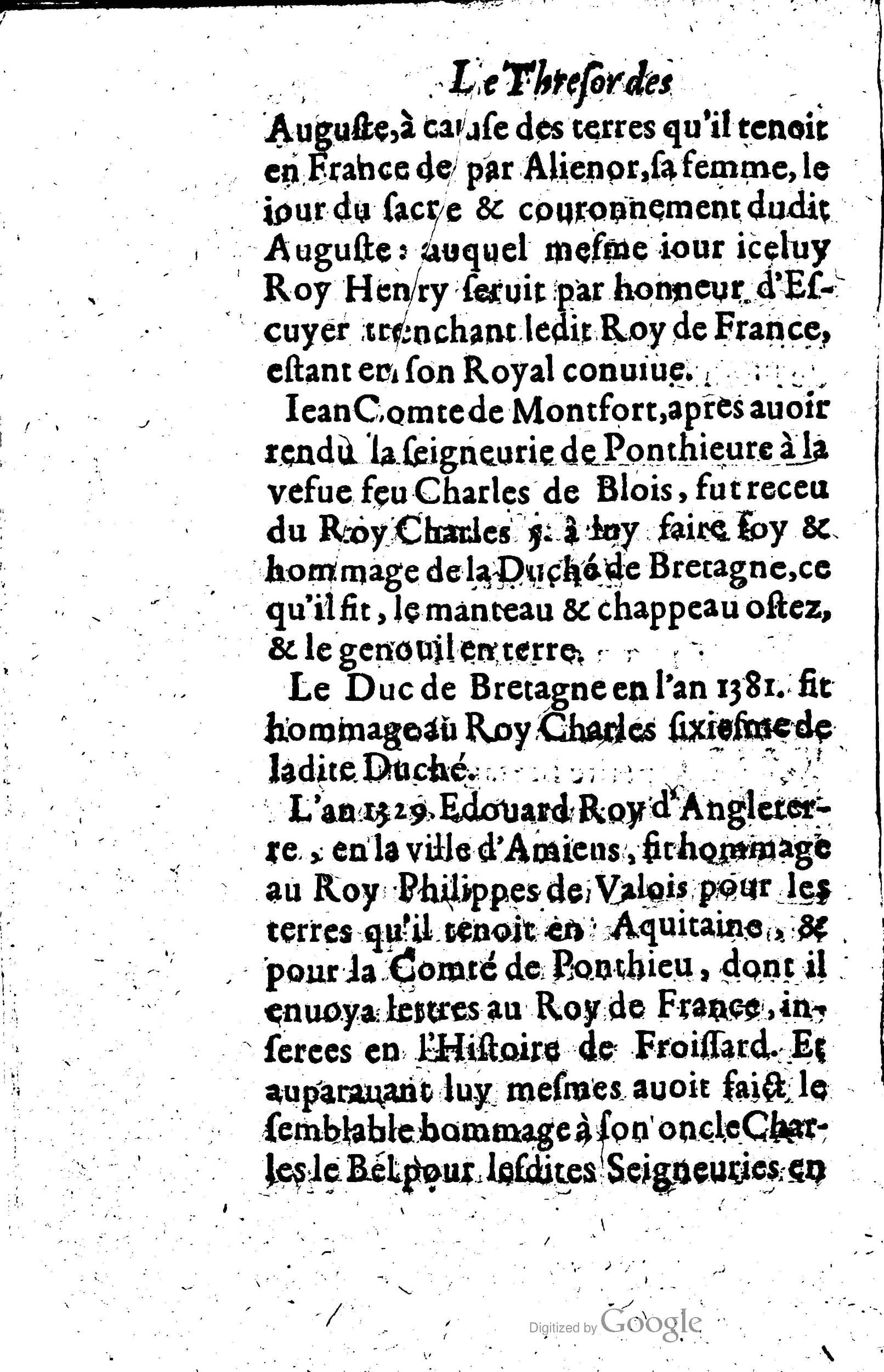 1619 - Jean Corrozet - Trésor des histoires de France - Anvers Musée Plantin-Moretus