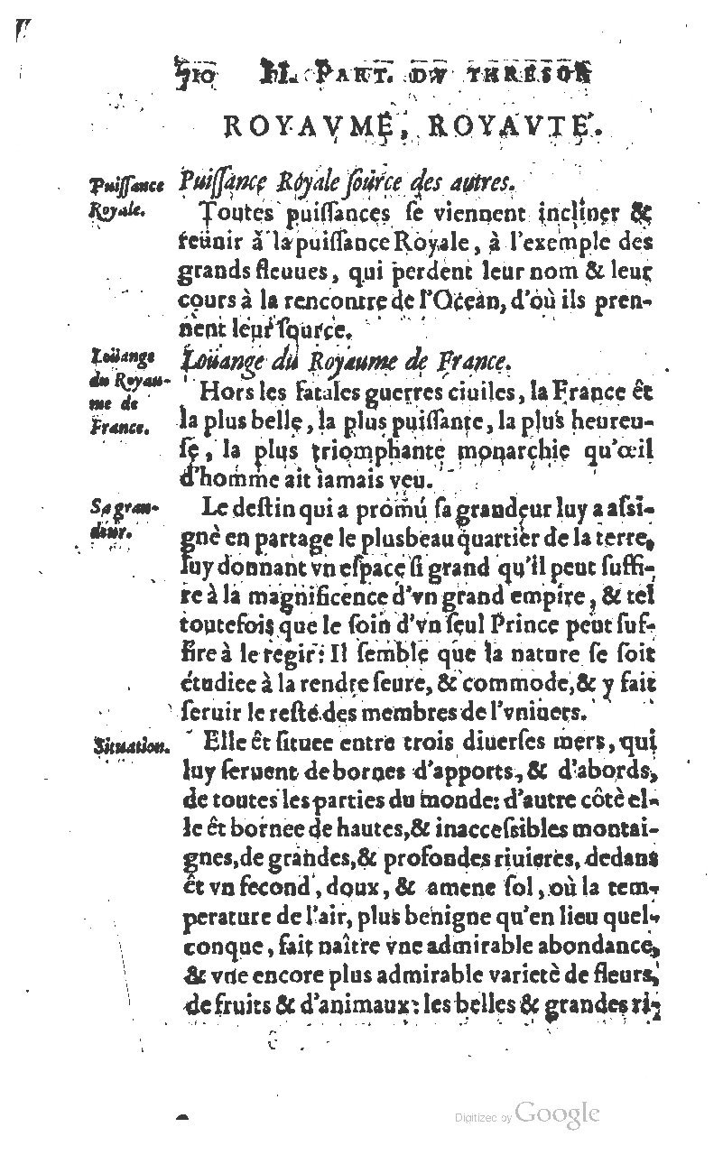 1610 - Louis Coste - Trésor de l’éloquence française (Seconde partie) - BM Lyon
