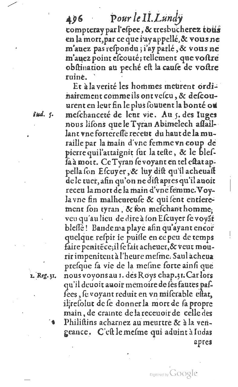 1607 - Nicolas Du Fossé - Trésor quadragésimal - T 01 - BM Lyon