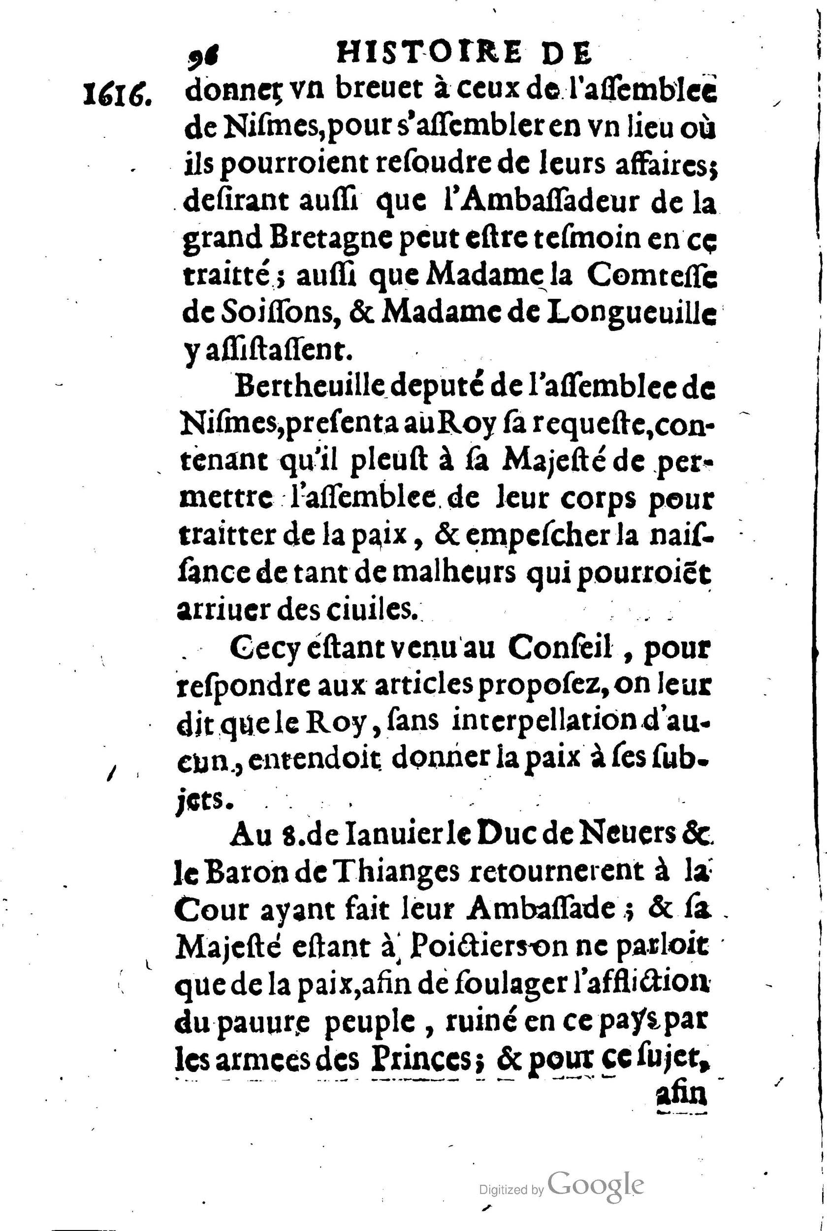 1623 - Joseph Bouillerot - Trésor de l’histoire générale de notre temps - BM Lyon