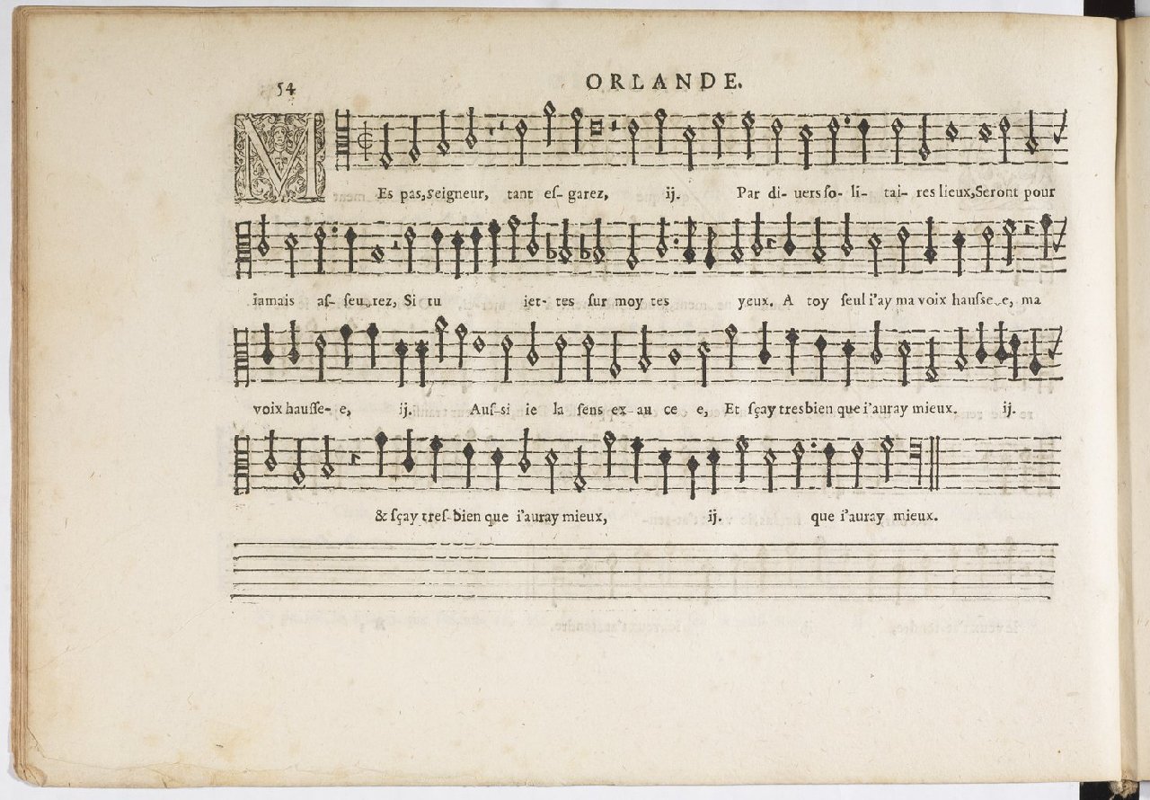 1594 - Paul Marceau - Trésor de musique d&#039;Orlande de Lassus, Superius, Bassus, Tenor, Quinta pars - BnF