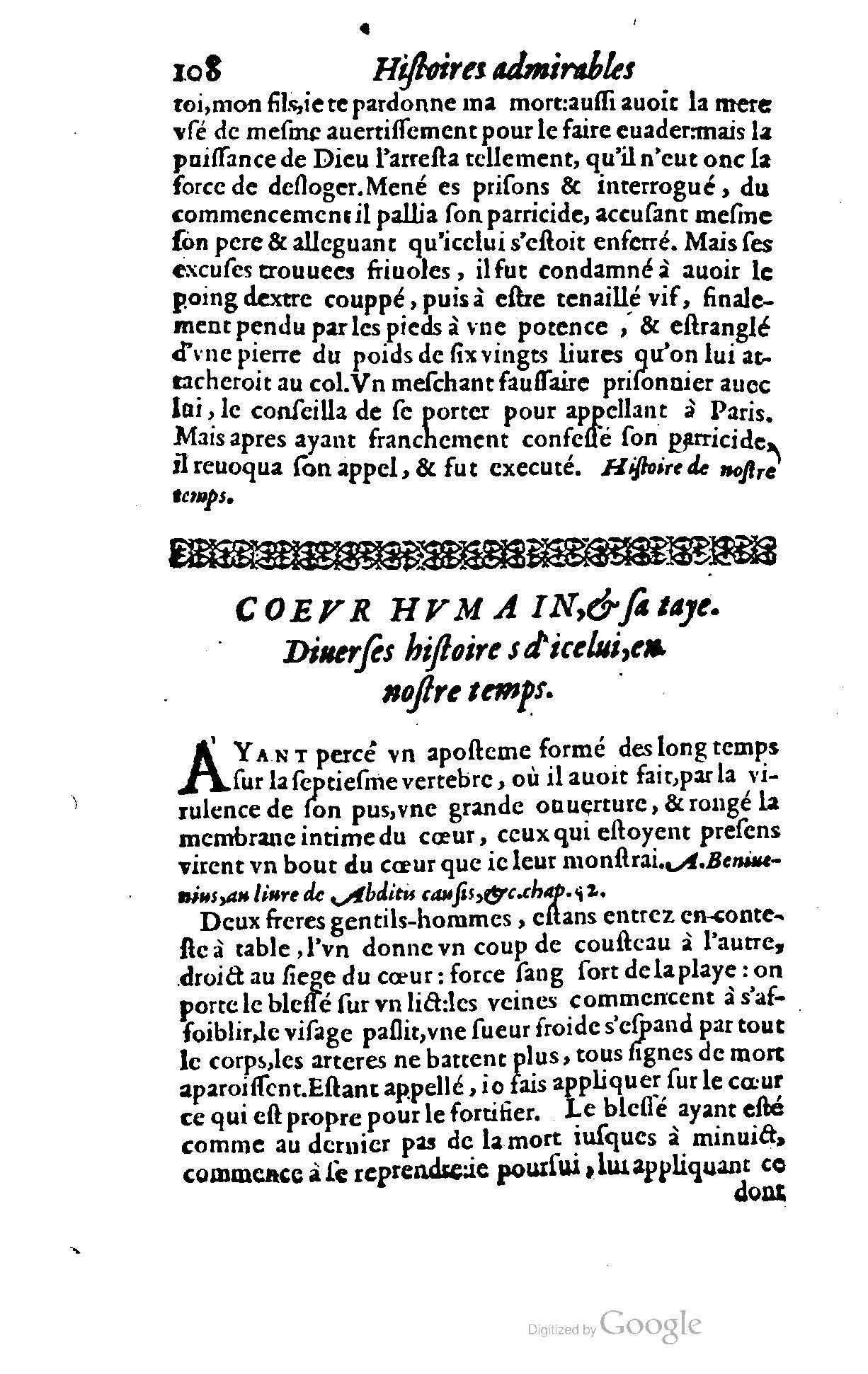 1620 - Samuel Crespin - Trésor d’histoires admirables et mémorables - BCU Lausanne